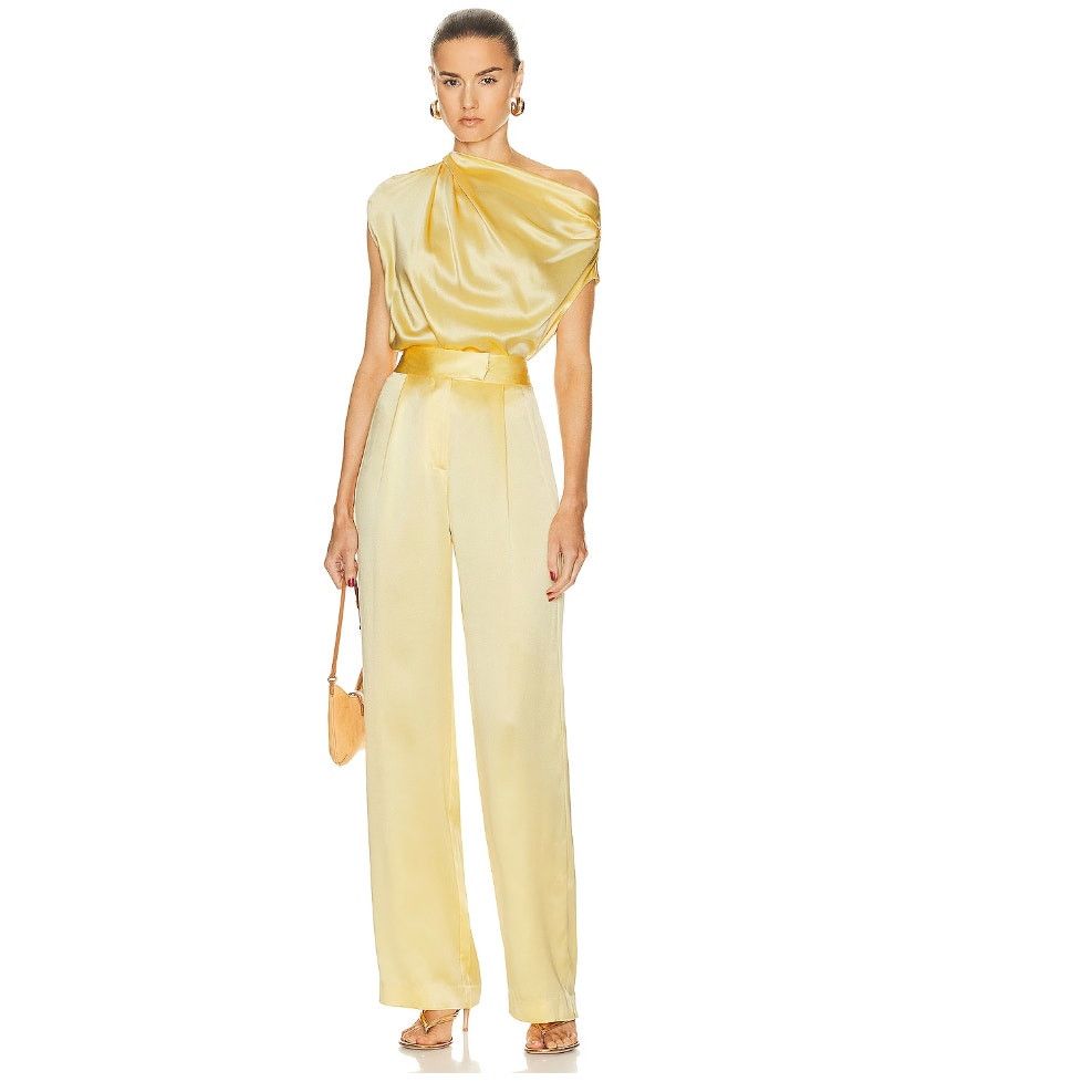 Other The Sei Wide Leg Trouser in Butter Yellow 2 Size 26" / US 2 / IT 38 - 1 Thumbnail