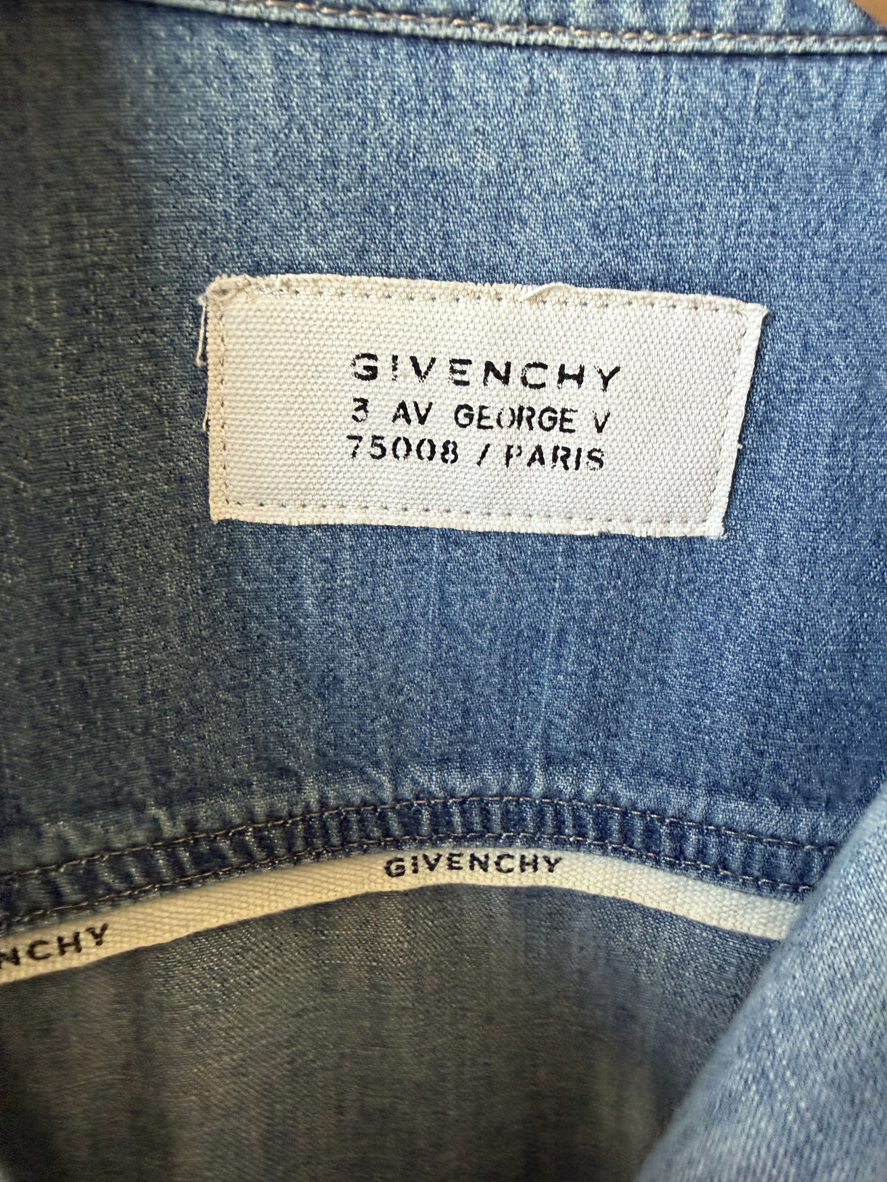 Givenchy Givenchy Denim Shirt (color: Medium Blue) Size US S / EU 44-46 / 1 - 5 Thumbnail