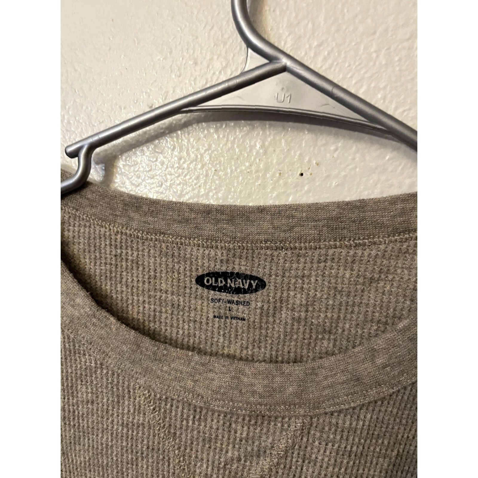 Old Navy Old Navy Shirt Mens L Brown Thermal Knit Long Sleeve Regular Crew Neck Vintage? No Size US L / EU 52-54 / 3 - 2 Thumbnail