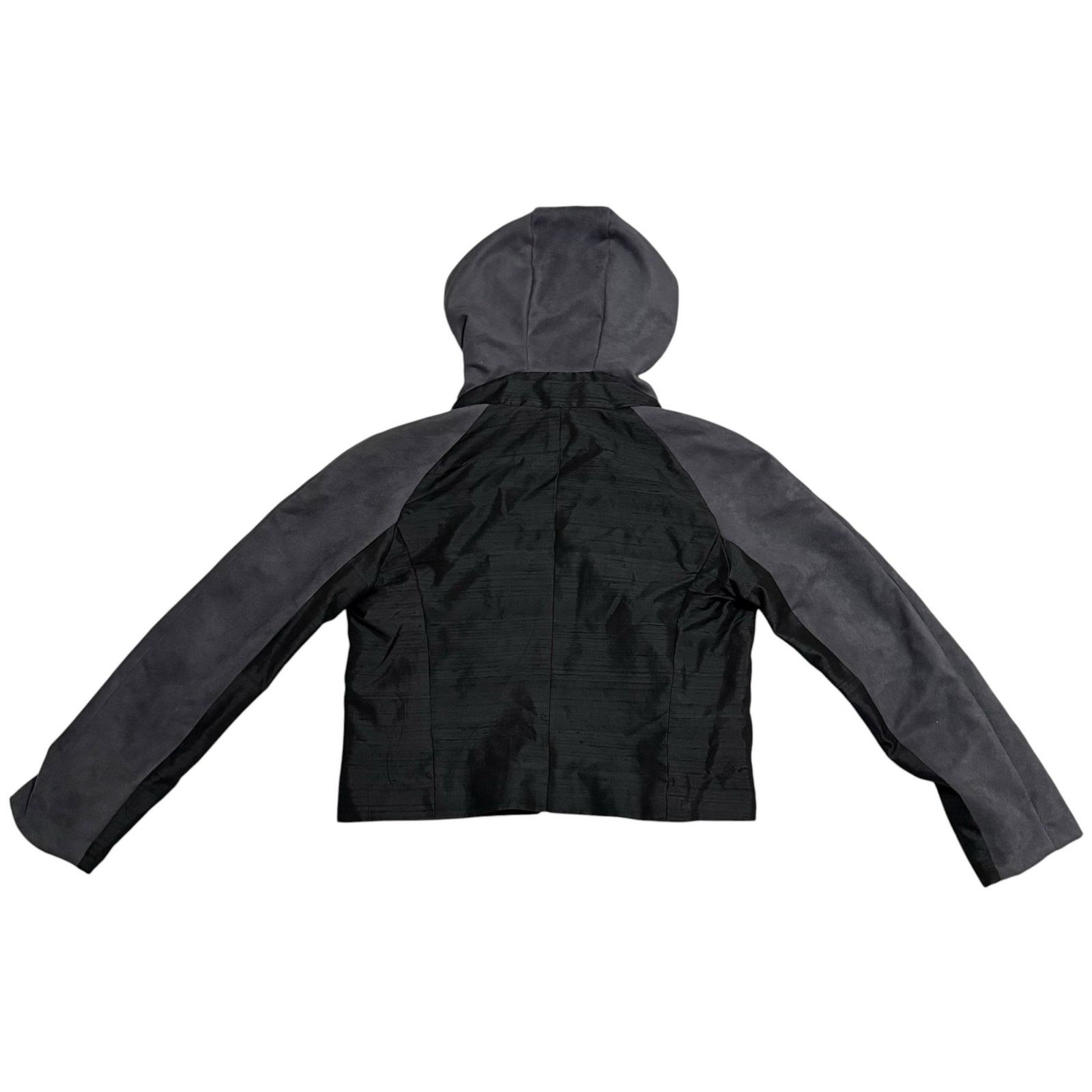Other Teresa Crowninshield Hooded Crop Jacket Silk Gray Size Small Size M / US 6-8 / IT 42-44 - 12 Thumbnail