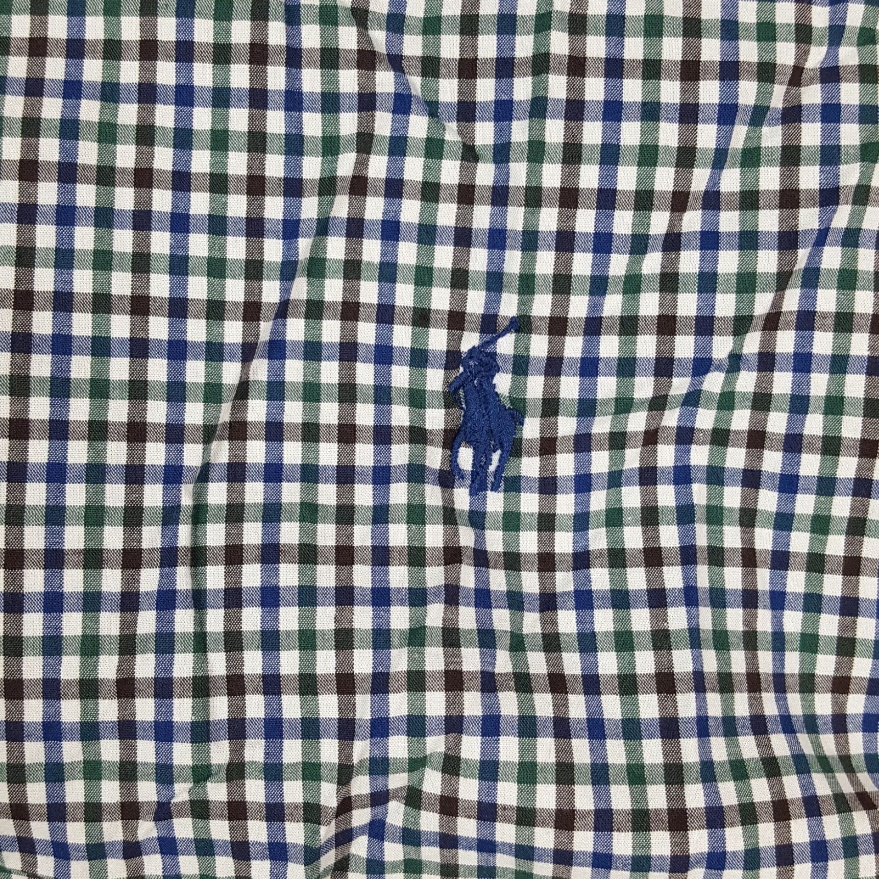 Ralph Lauren Vintage Ralph Lauren Men's XL Plaid Woven Cotton Dress Shirt - Classic Collared Button-Up, Preppy 90s Style Size 46R - 4 Thumbnail