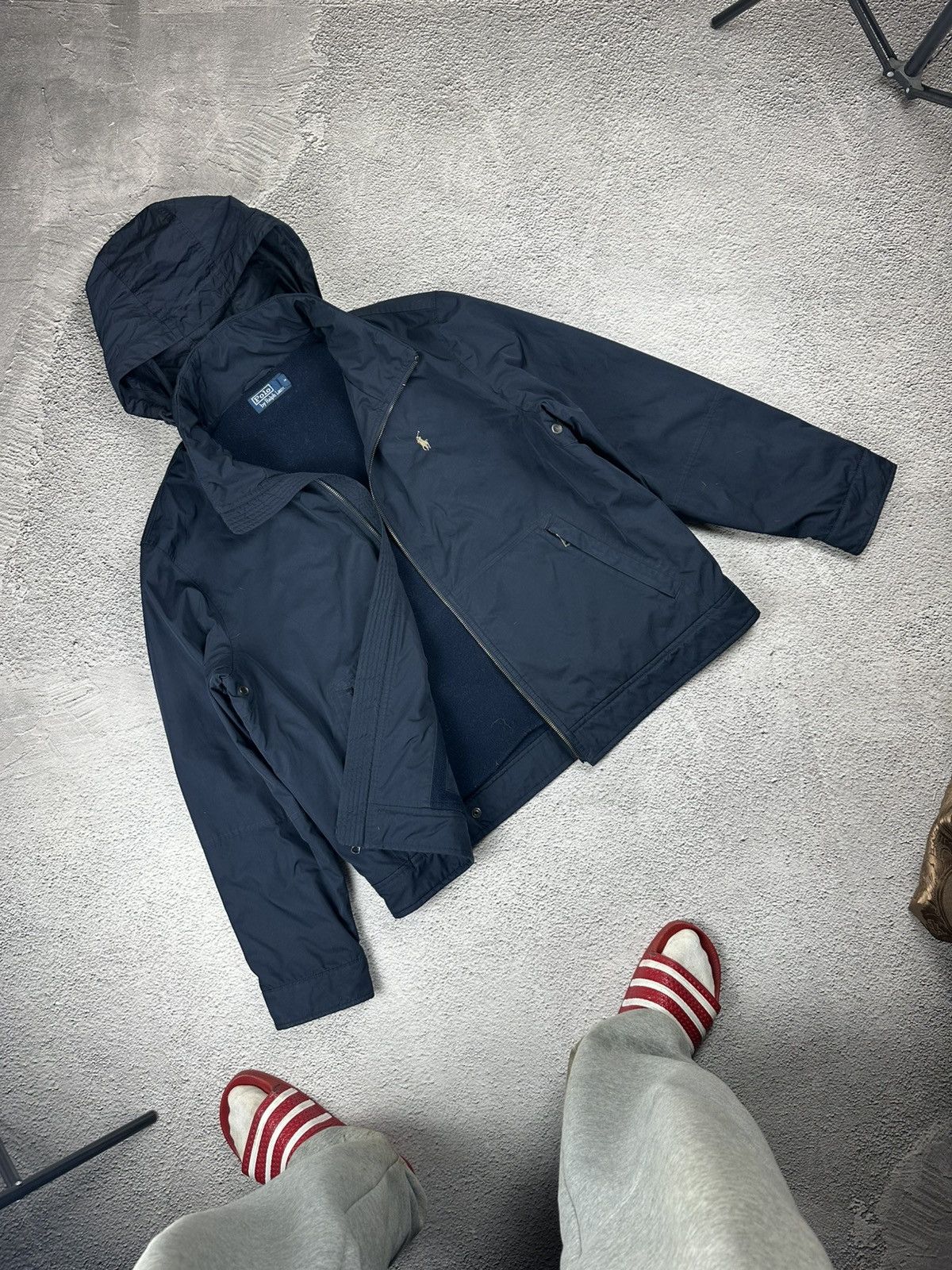 Vintage Polo by Ralph Nylon Jacket Rain Coat Y2K Logo