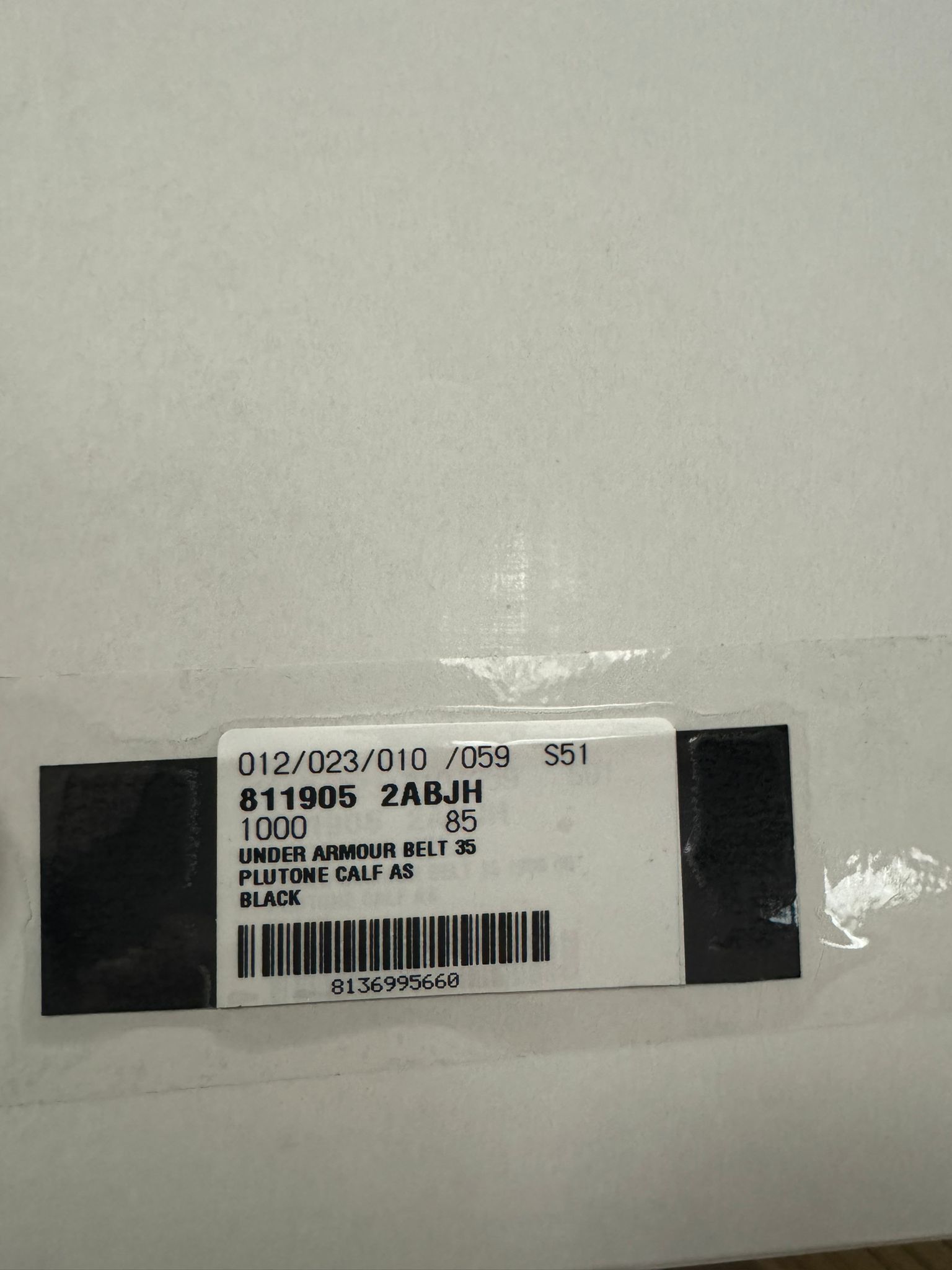 Balenciaga × Under Armour o1rshd1 Q:3 / Size: 85 CM / Calf Plutone Belt in Black Size 34 - 19 Thumbnail