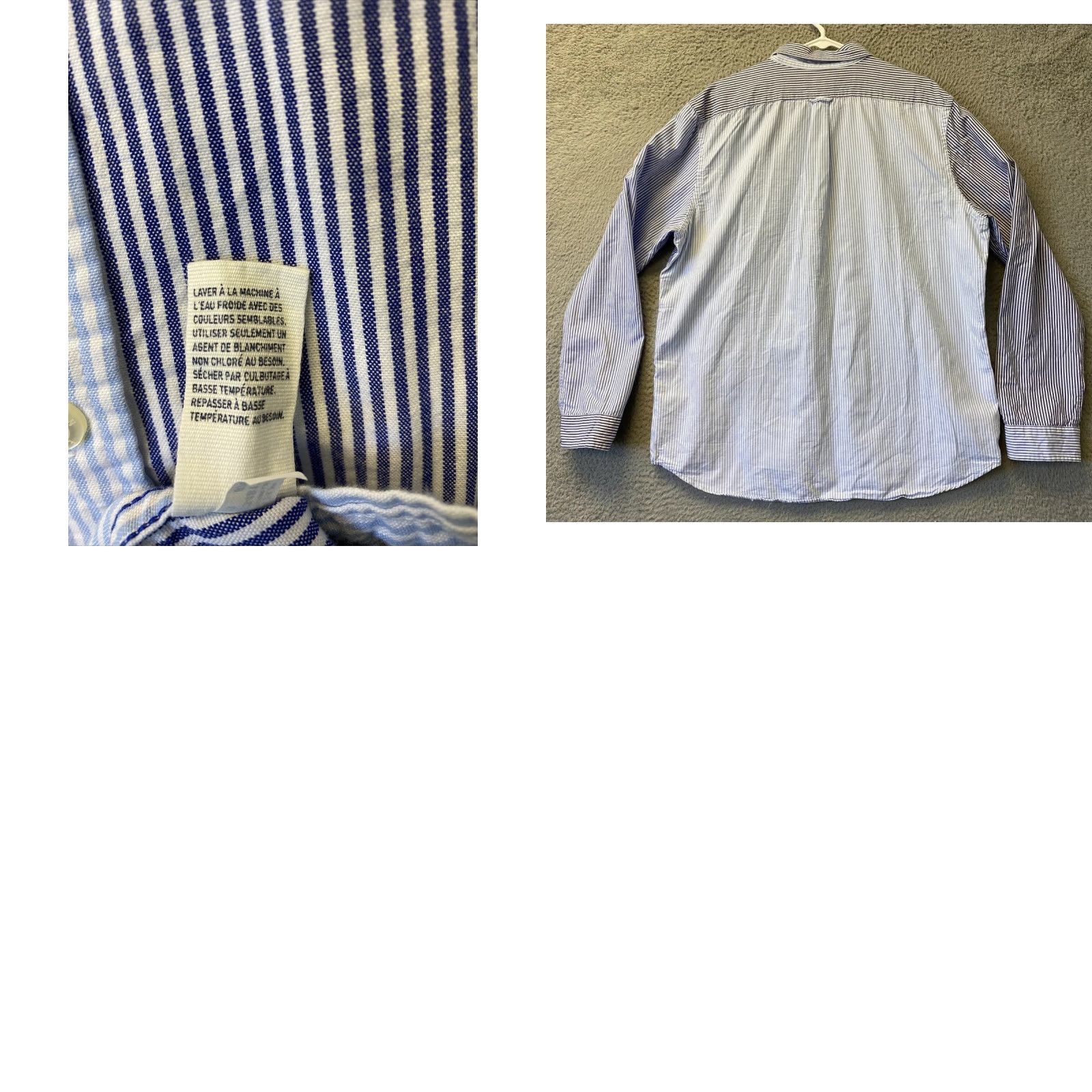 American Eagle Outfitters American Eagle Outfitters Button Down Shirt Mens XL Blue Striped Fit Long Sleeve Size US XL / EU 56 / 4 - 8 Thumbnail