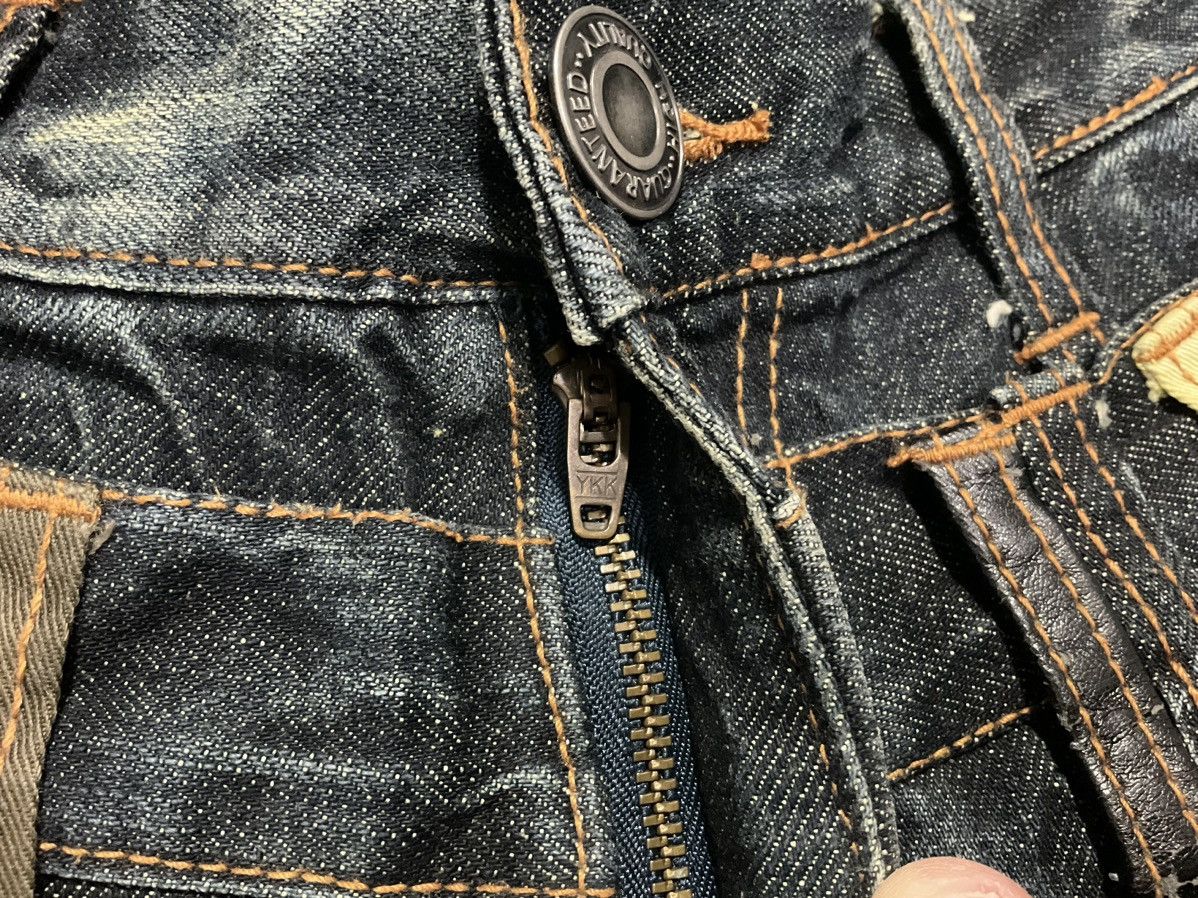 Beauty Beast 🔥 Y2K Nylaus Jeans Double Waist Studded Zippers Denim LGB Size US 32 / EU 48 - 8 Thumbnail