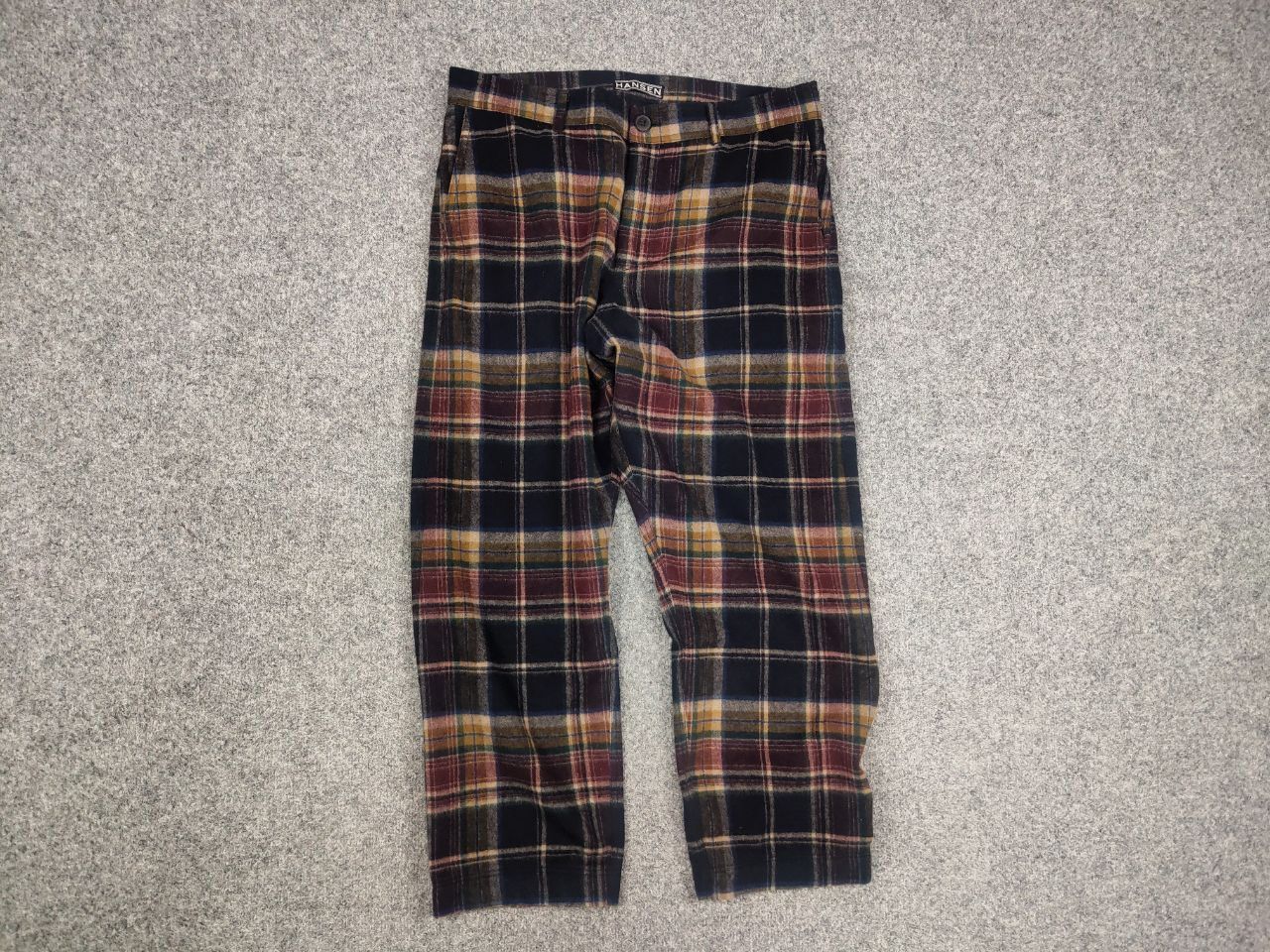 HANSEN Garments Hansen Garments Pyge Wool Blend Check Cropped Casual Pants Size US 32 / EU 48 - 6 Thumbnail