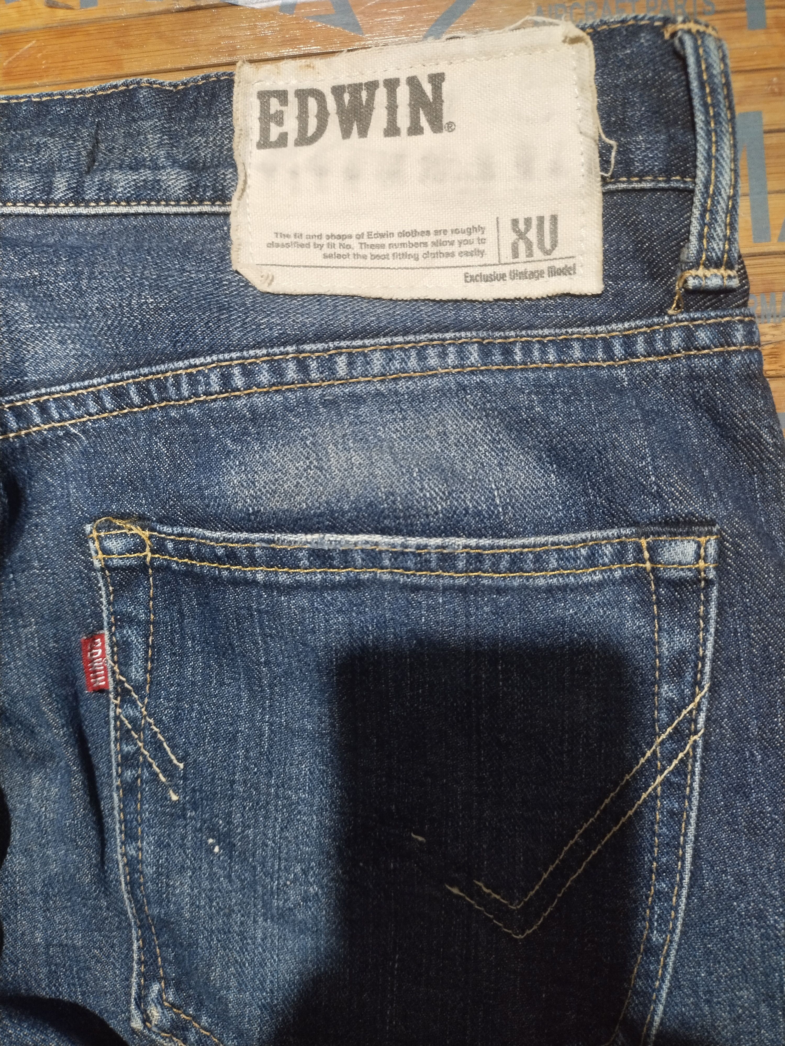 Edwin × Vintage Edwin Xu Vintage Sz 31" Size US 31 - 10 Thumbnail