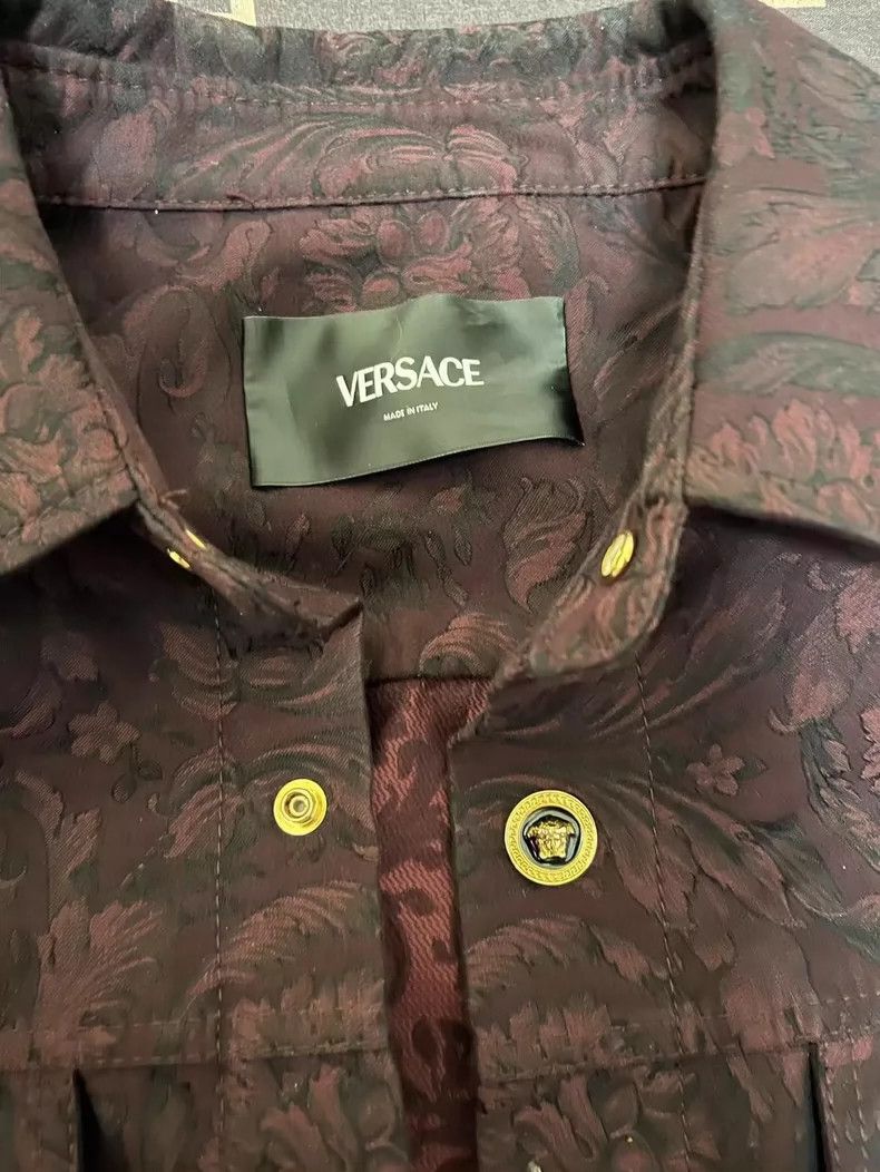 Versace Versace Flight jacket lambskin sleeves with hooded design Size US XXL / EU 58 / 5 - 3 Thumbnail