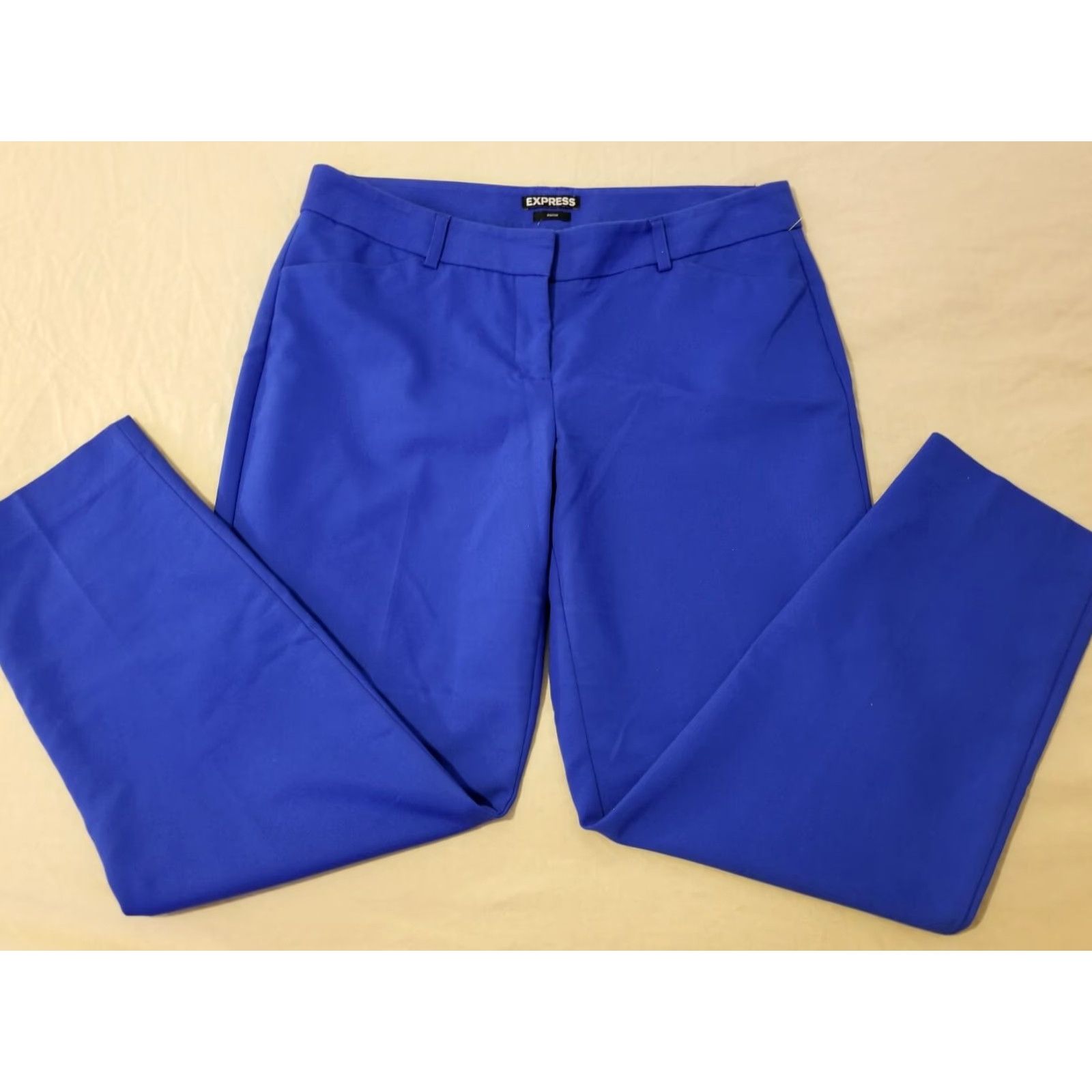Express Womens Express Pants Chino Slacks Trousers Blue 8R Regular Size 8 Size 30" / US 8 / IT 44 - 3 Thumbnail