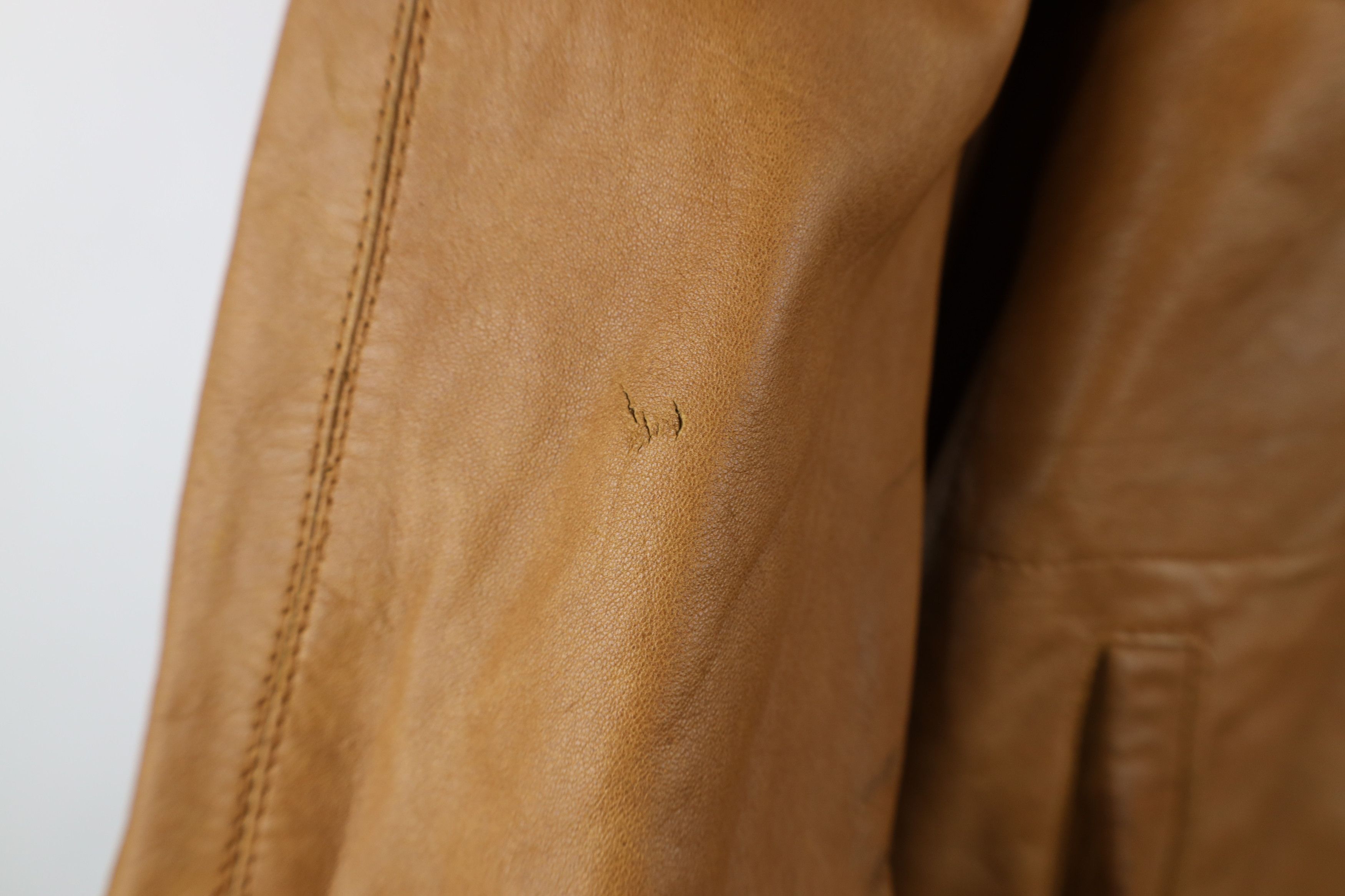 Vintage Vintage 60s 70s Streetwear Soft Leather Camp Collar Jacket Size US XXL / EU 58 / 5 - 7 Thumbnail