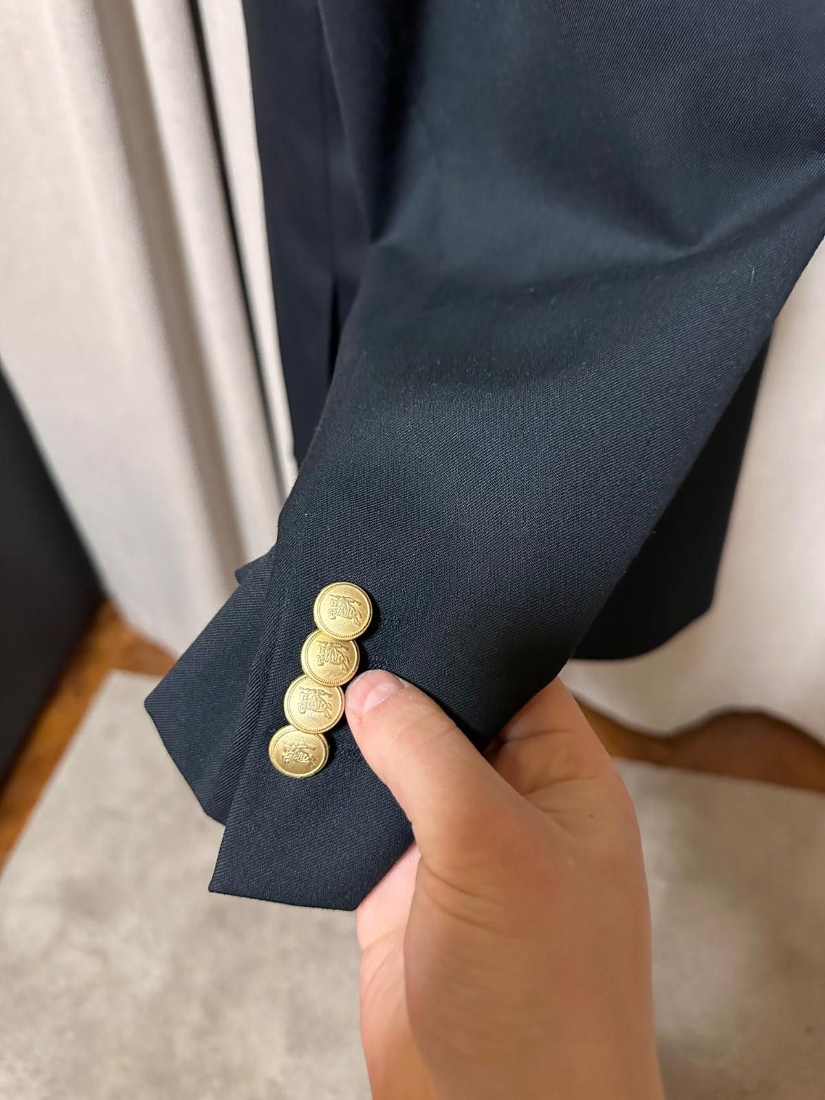 Burberry Burberry London Super 100 s Wool Blazer Jacket Gold Buttons Size 38R - 7 Thumbnail