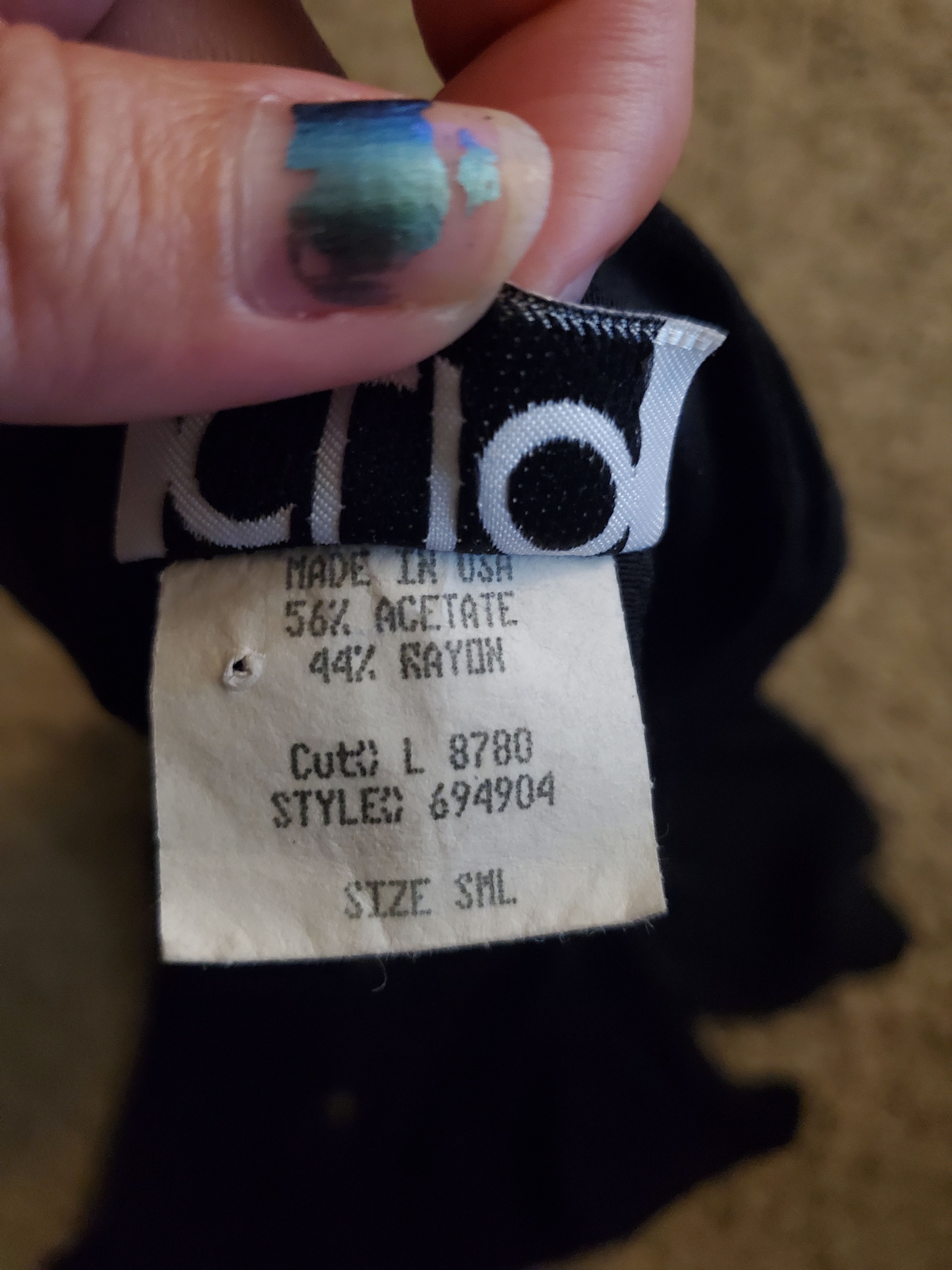 Vintage Women's Vintage CLIO Black Button-up Top (size S) Size S / US 4 / IT 40 - 2 Thumbnail