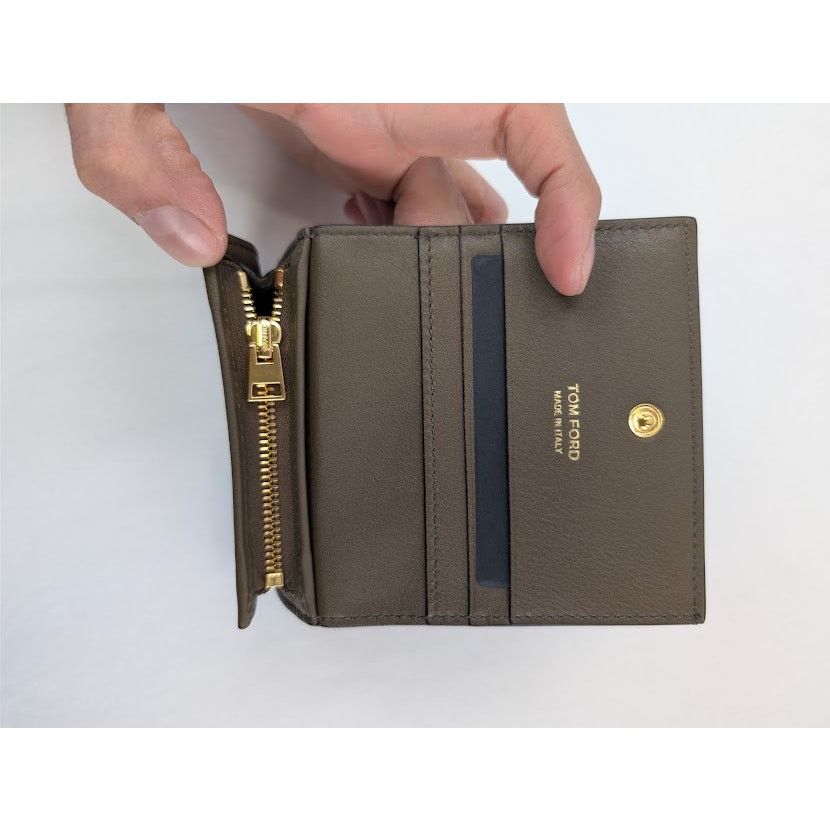 Tom Ford o1rshd1 Size: OS / Mini Wallet in Dark Olive Size ONE SIZE - 7 Thumbnail