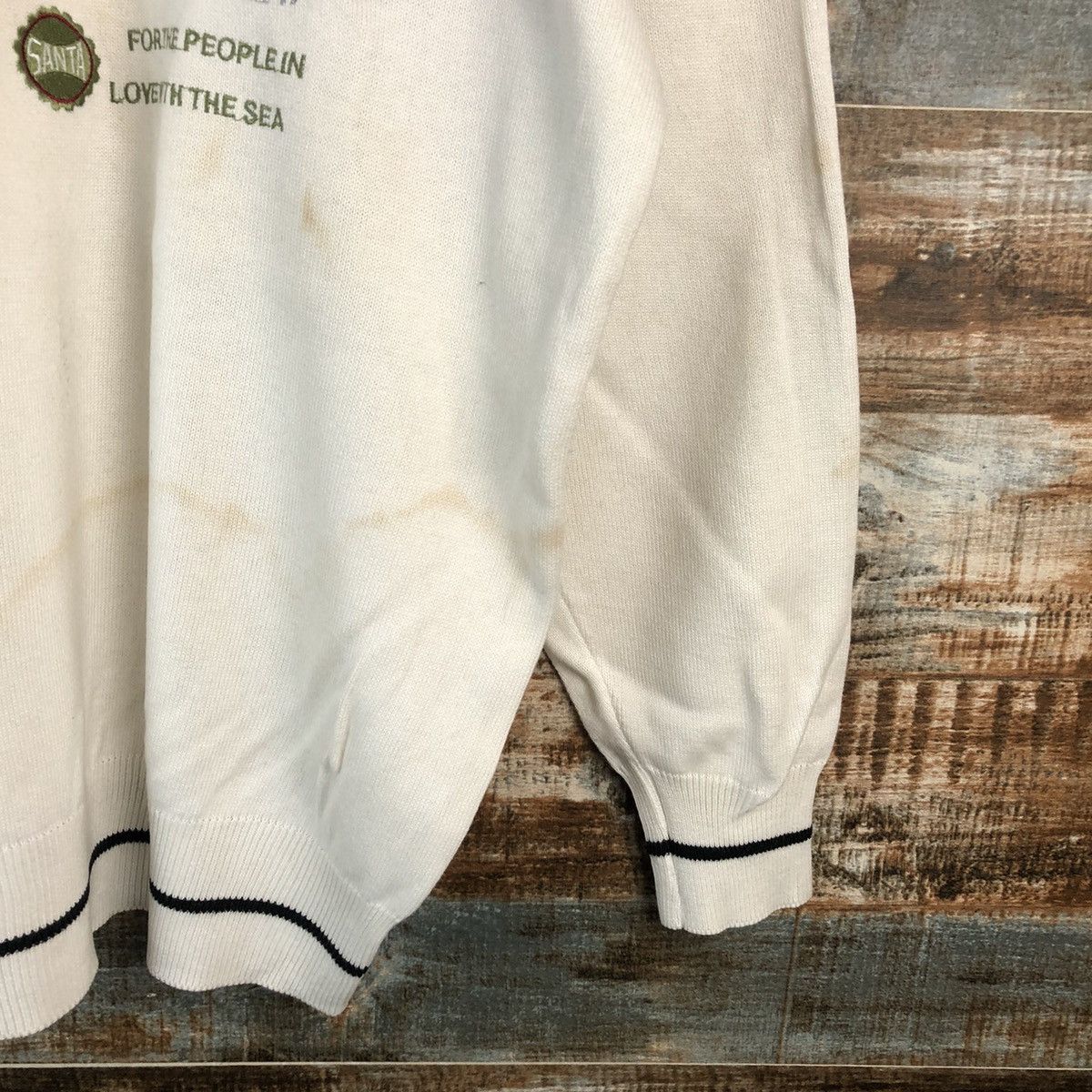 Captain Santors Captain Santa vintage White Sweatshirt #A1906 Size US M / EU 48-50 / 2 - 8 Thumbnail