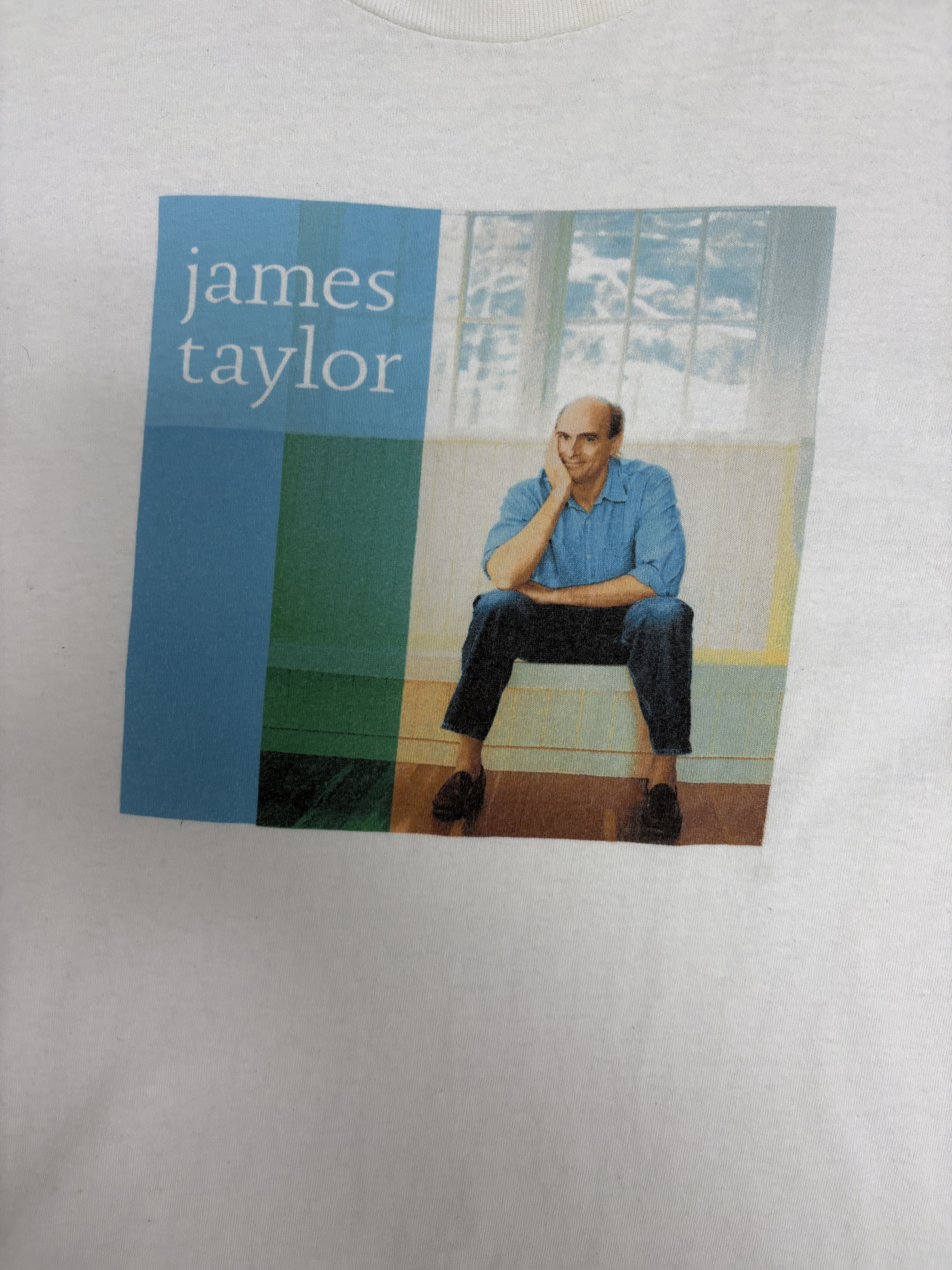 Vintage James Taylor Summer Tour 2005 Vintage White T-Shirt Tee Size US M / EU 48-50 / 2 - 2 Thumbnail