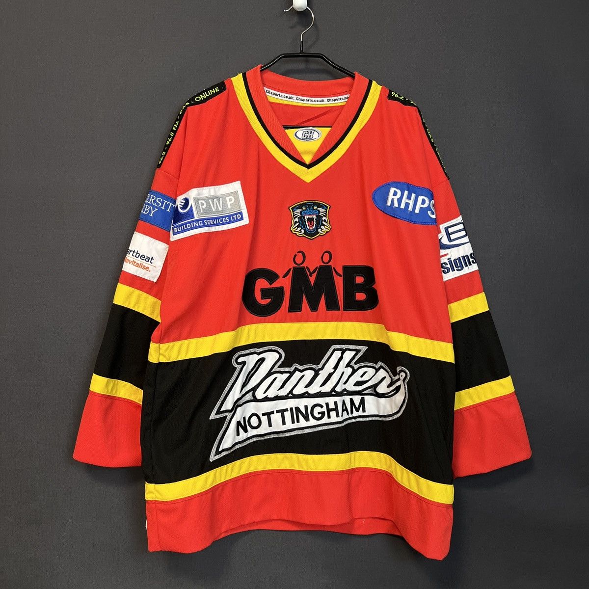NHL Nottingham Panthers 2008 - 2009 alternate Game Worn Jersey Size US M / EU 48-50 / 2 - 1 Thumbnail