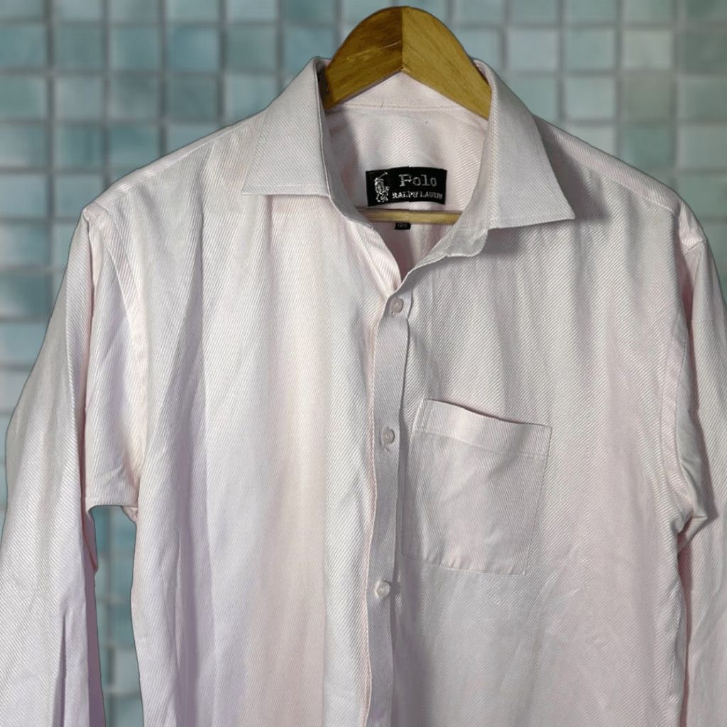 Polo Ralph Lauren Polo Ralph Lauren Dress Shirt Long Sleeve 16.5 Men Blue Black Label Polo Ralph Lauren 16.5 Mens Shirt Size 46R - 1 Thumbnail