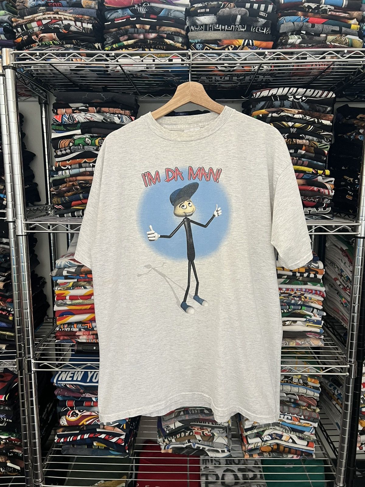 Vintage 90s Stick Man I’m Da Man! TNT Random Imran Potato Knock Off Size US XL / EU 56 / 4 - 1 Thumbnail