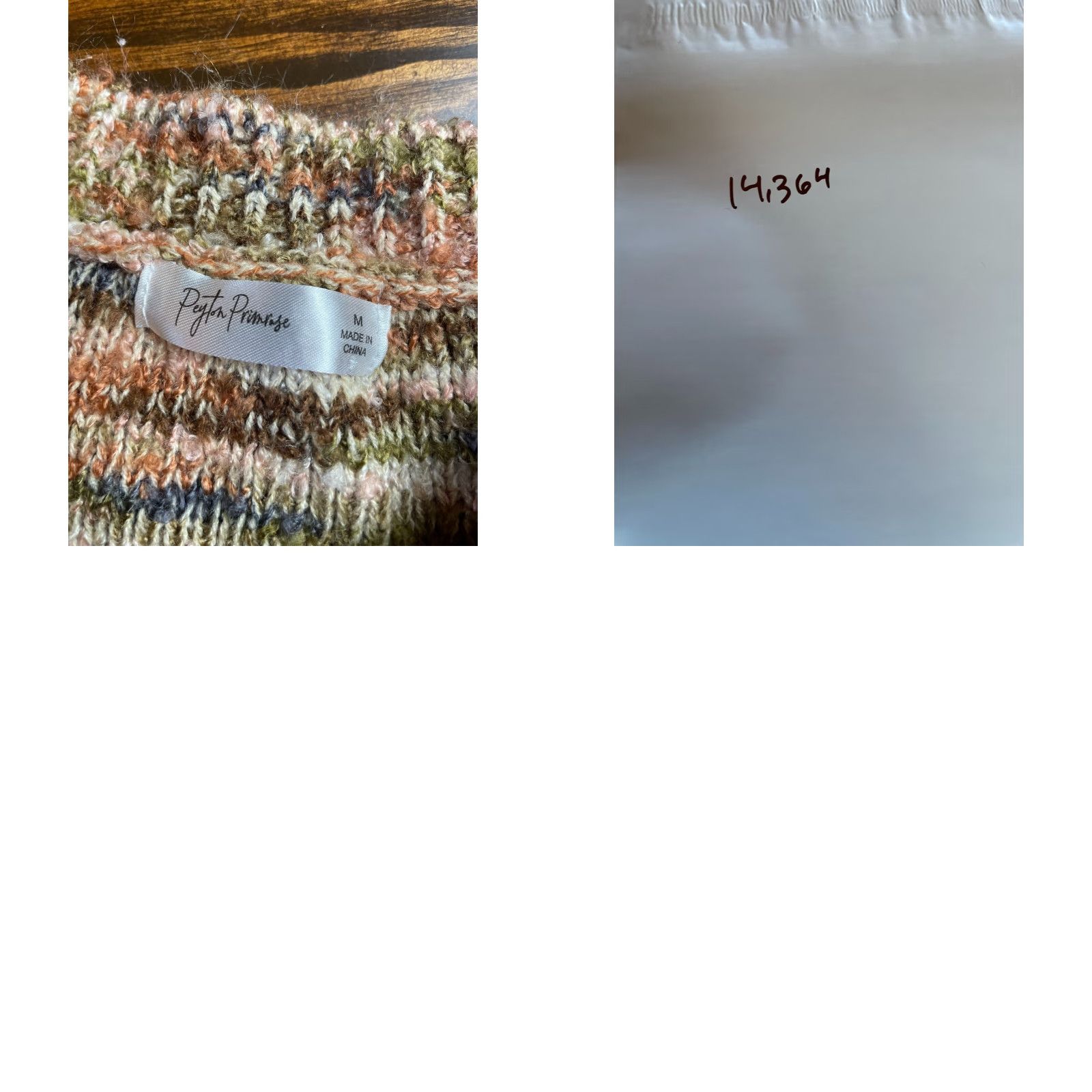 Vintage Peyton Primrose Sweater Women's Medium Neutrals Pullover Long Sleeve Ribbed Size M / US 6-8 / IT 42-44 - 8 Thumbnail