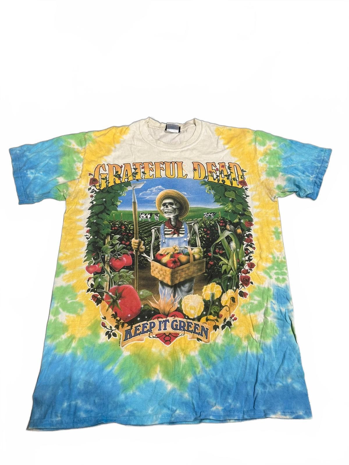 Liquid Blue Grateful Dead Tie-Dye T-Shirt - Keep It Green Design Size US M / EU 48-50 / 2 - 2 Thumbnail