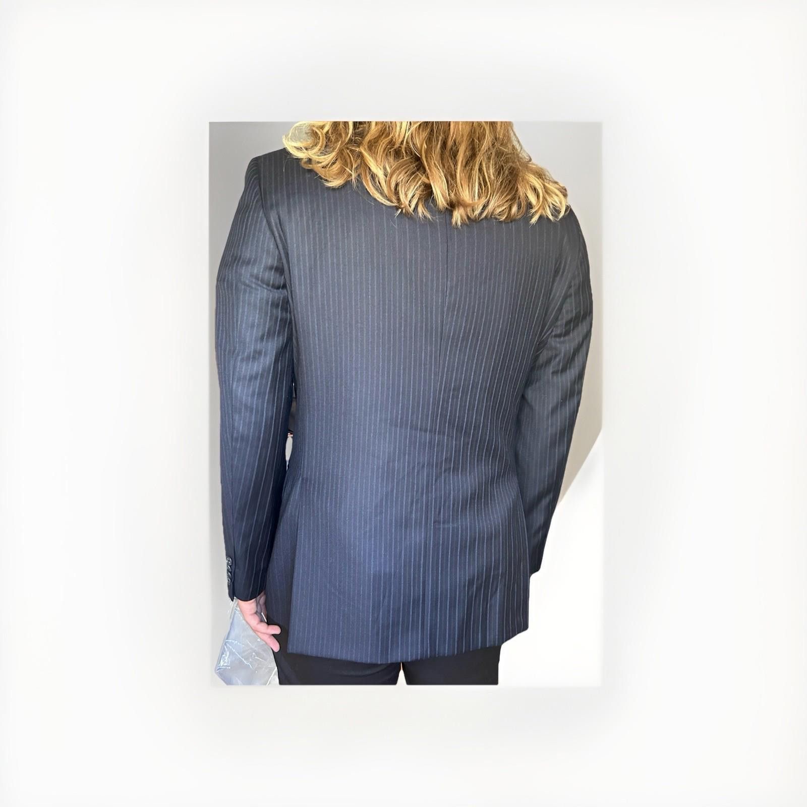 Joseph Abboud Joseph Abboud Navy Blazer Loro Piana Super 130’s made in USA Size 40R - 9 Thumbnail