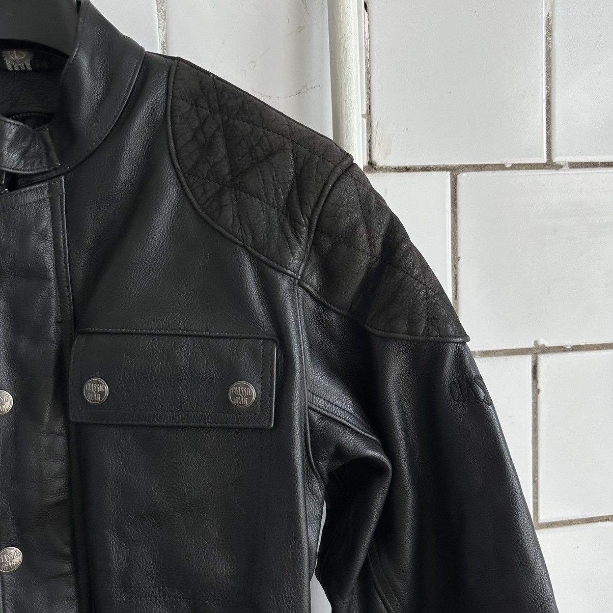 Vintage Vintage Moto Leather Jacket Tour Style USA 90s Y2K Size US XS / EU 42 / 0 - 5 Thumbnail