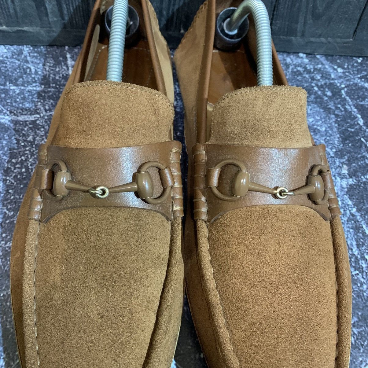 Gucci × Vintage Vintage Gucci Moccasin Suede Loafers Size 43.5 Size US 8.5 / EU 41-42 - 6 Thumbnail