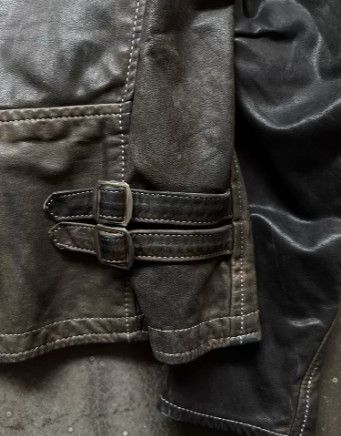 Nozomi Ishiguro NOZOMI ISHIGURO AW15 Asymmetric Zipper Leather Jacket Size US XS / EU 42 / 0 - 7 Thumbnail