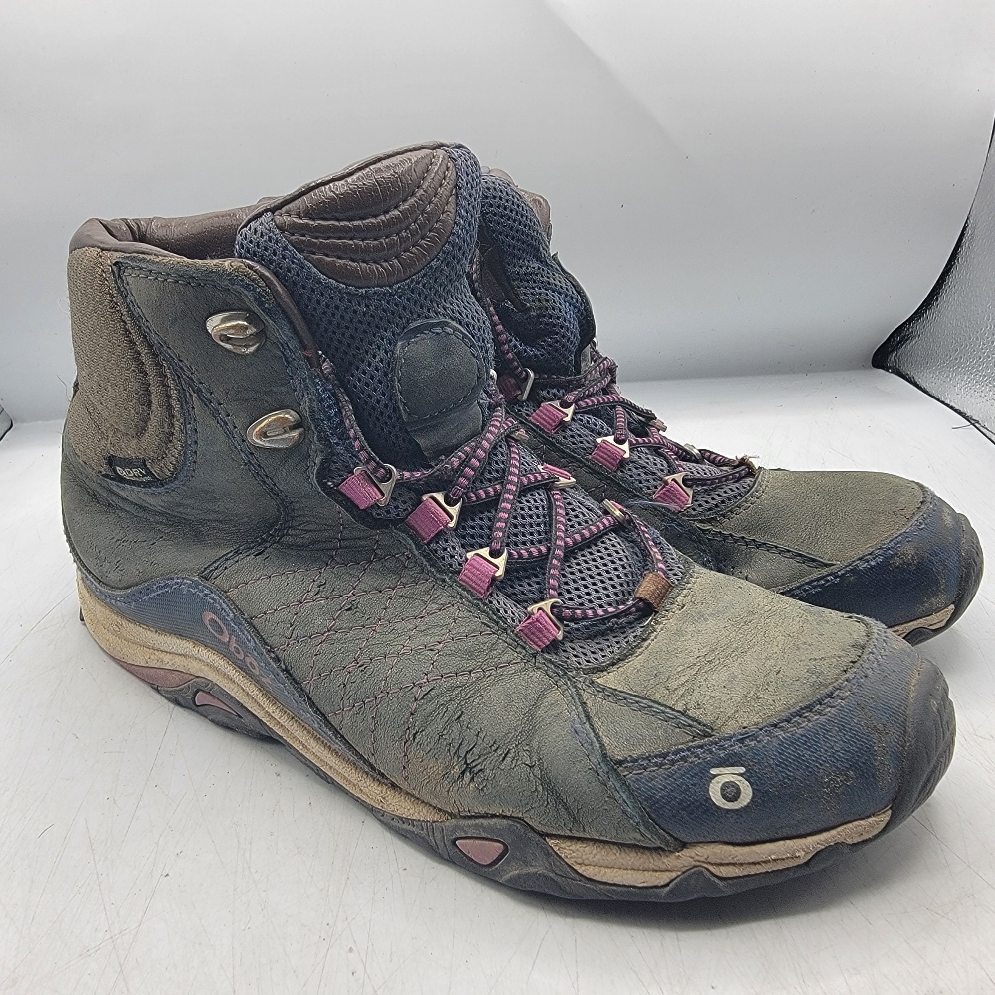 Oboz Oboz Sapphire Mid BDry Womens 9 Gray Hiking Boots Camping Ou Size US 9 / IT 39 - 1 Thumbnail