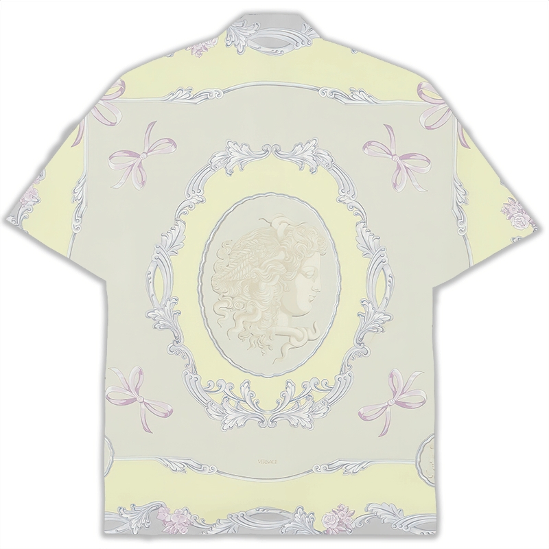 The Unbranded Brand Medusa Cameo Shirt, Baroque-Inspired Short Sleeve Shirt Size US M / EU 48-50 / 2 - 5 Thumbnail