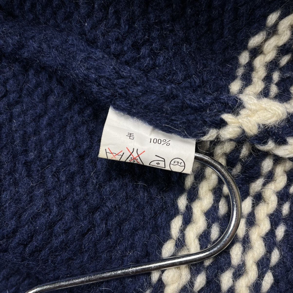 Japanese Brand × Vintage Vintage 90s Sweet-Orr shawl collar cowichan knit sweater Size US M / EU 48-50 / 2 - 8 Thumbnail
