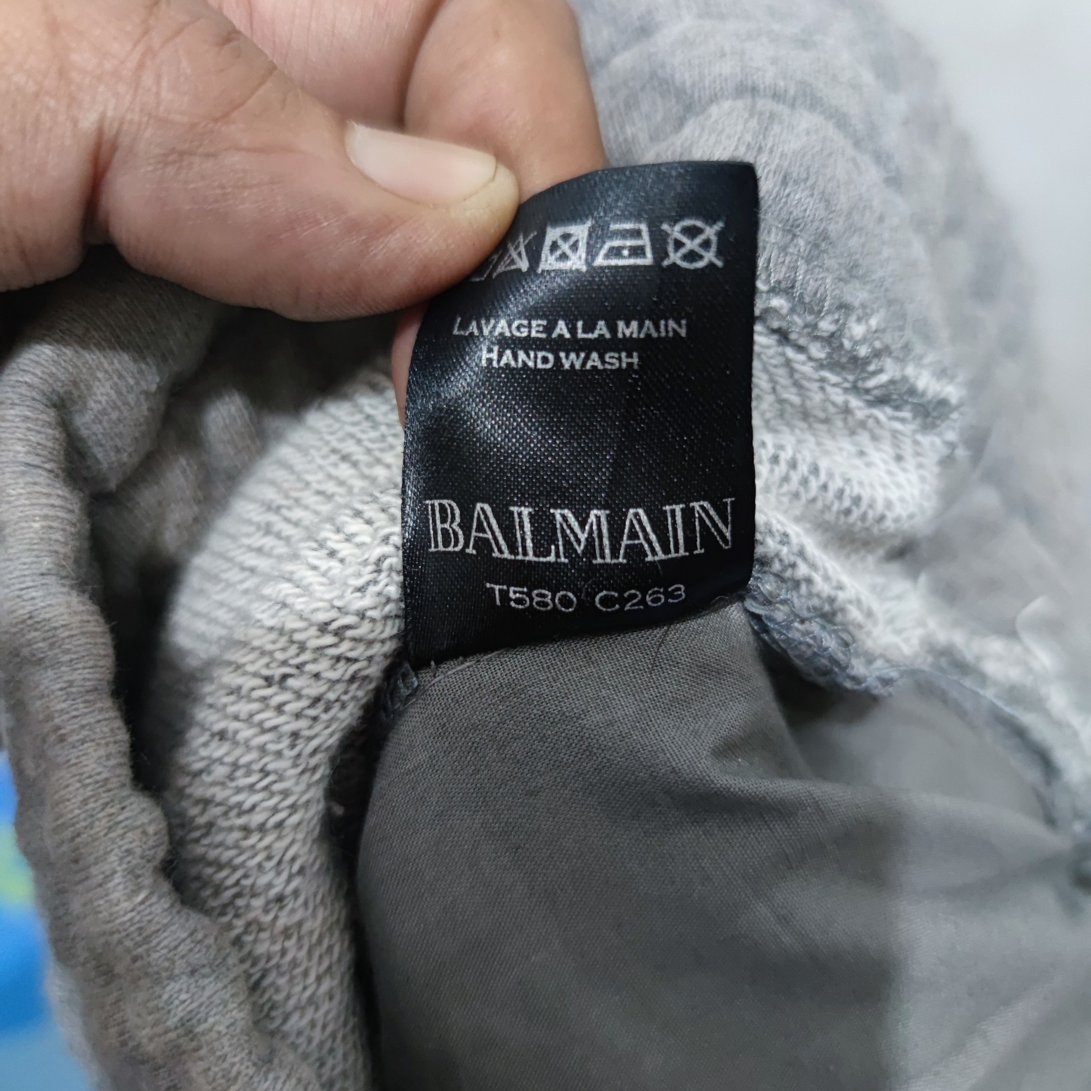 Balmain Grey Balmain Sweatpants Size US 29 - 10 Thumbnail