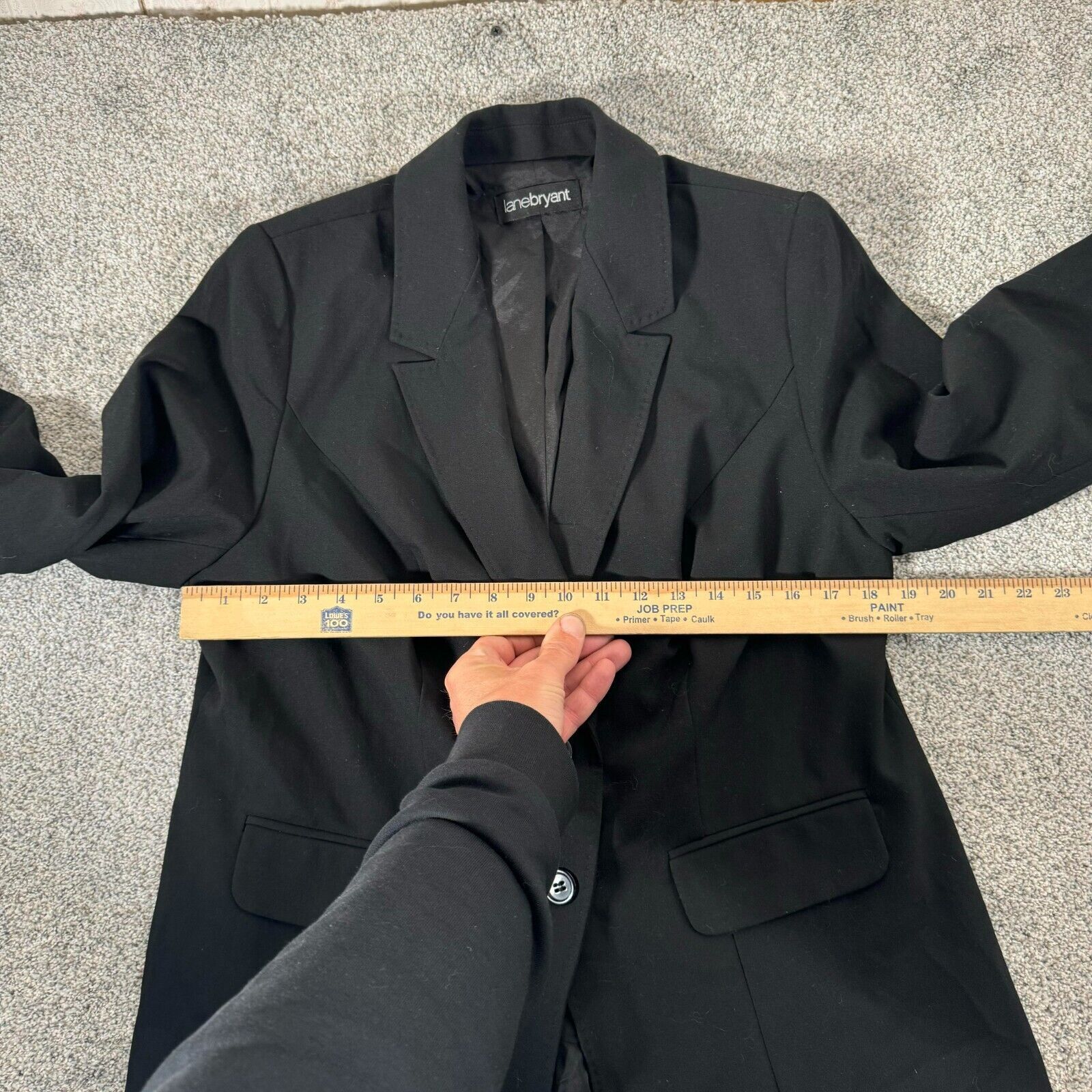 Other Lane Bryant Blazer 10/12 Shoulder Pads Vintage 80s Workwear Size L / US 10 / IT 46 - 8 Thumbnail