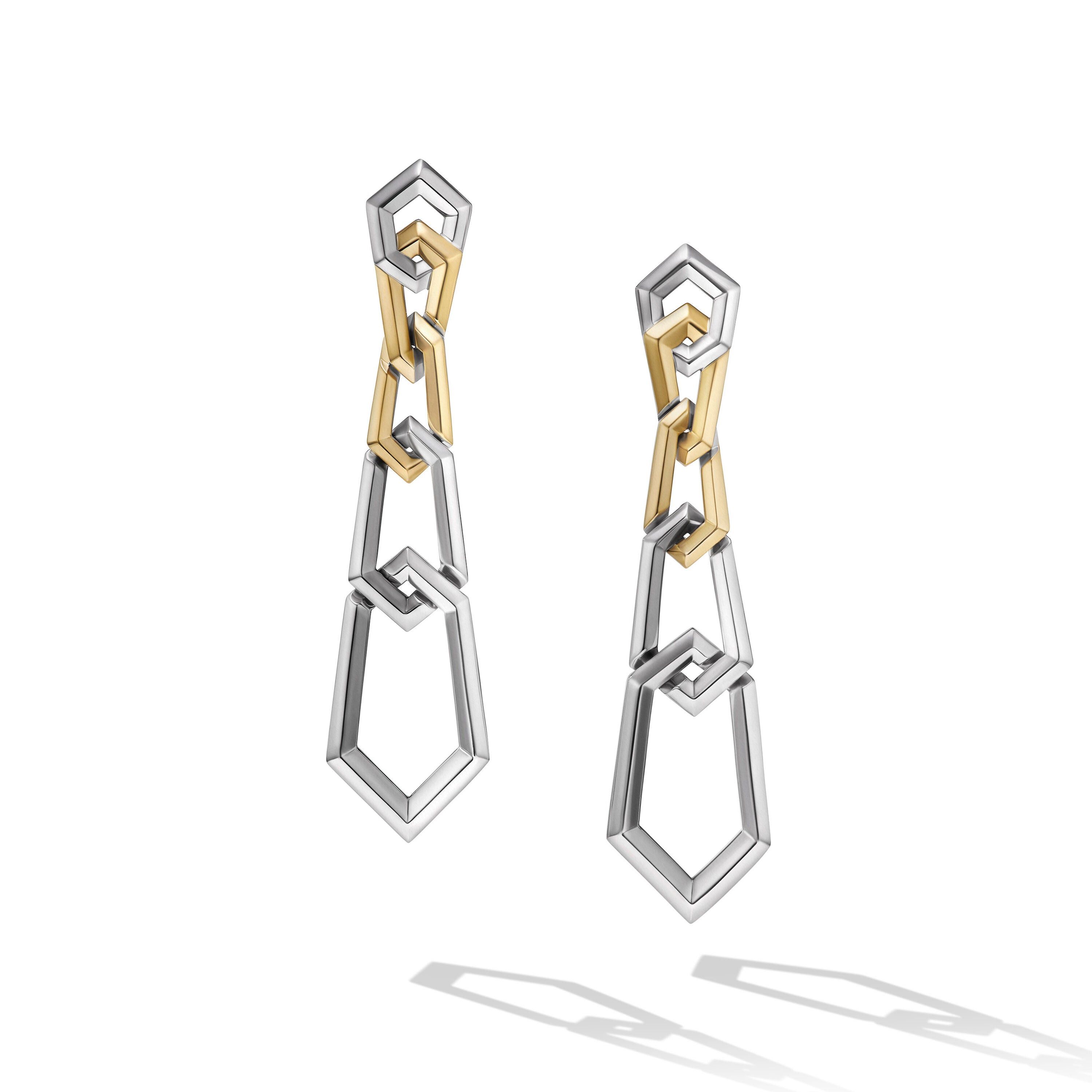 David Yurman o1w1db10525 E17907 Earrings in Sterling Silver with 18K Gold Size ONE SIZE - 1 Thumbnail