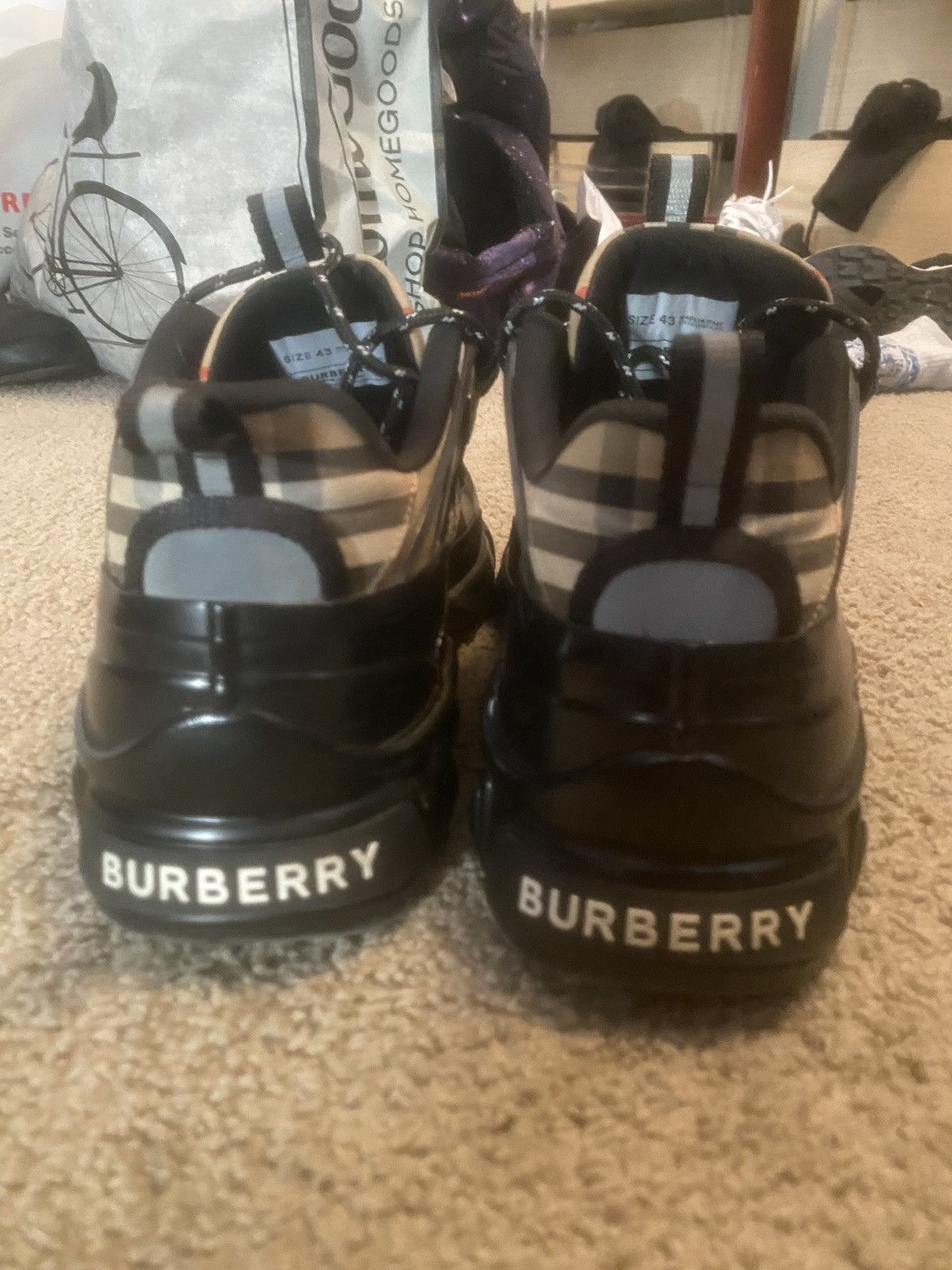 Burberry Burberry Black Vintage Check Sneakers! Size US 9.5 / EU 42-43 - 4 Thumbnail