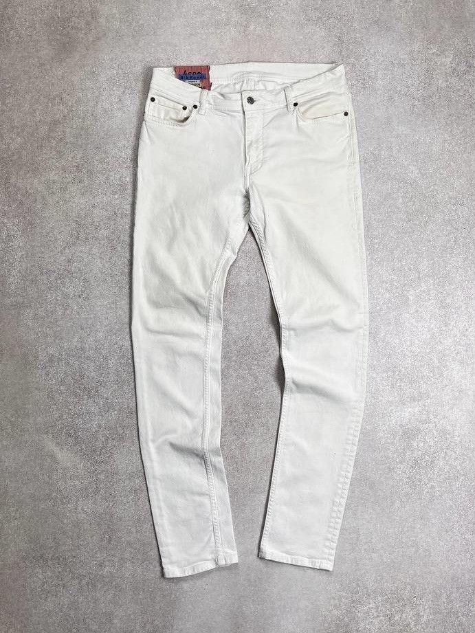 Acne Studios × Vintage ⚡️Vintage Acne Studios Bla Konst White Denim Pants 34 Size US 34 / EU 50 - 1 Thumbnail