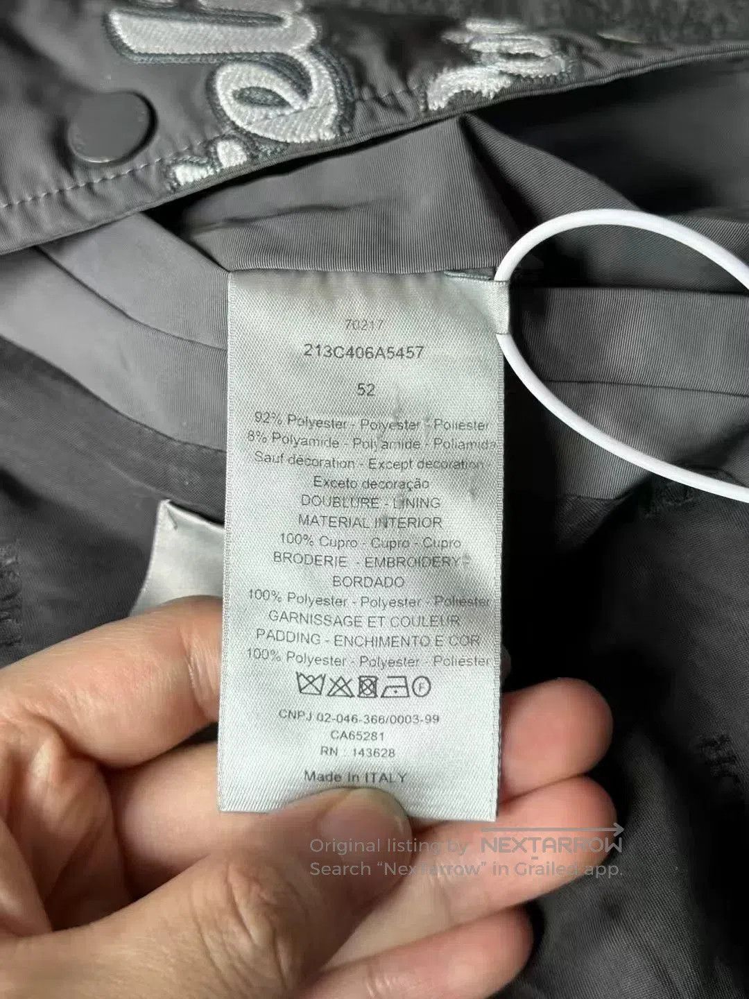 Dior Dior baseball jacket with logo design. Size US XXL / EU 58 / 5 - 4 Thumbnail
