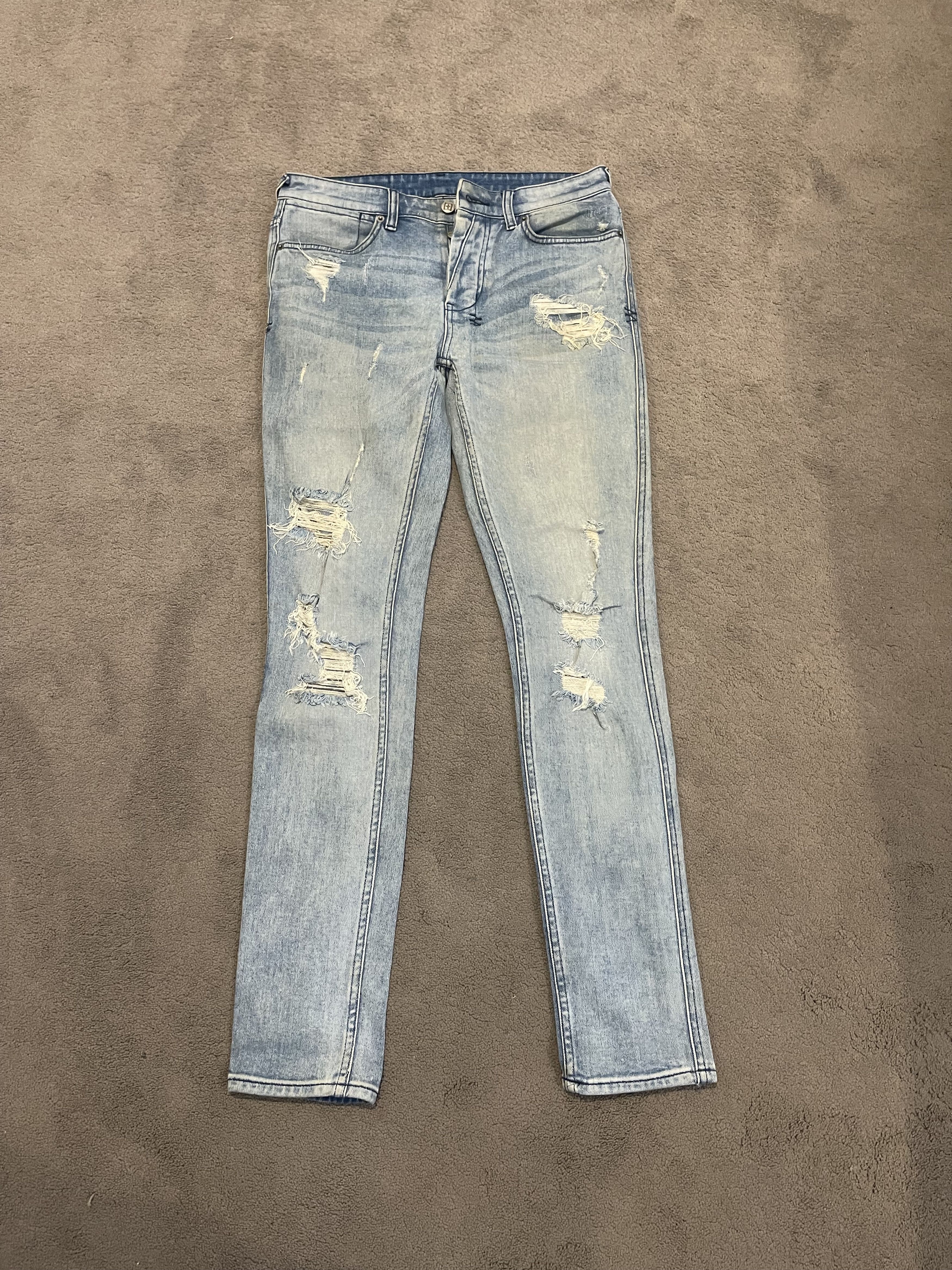 Ksubi Ksubi blue ripped jeans Size US 31 - 1 Thumbnail