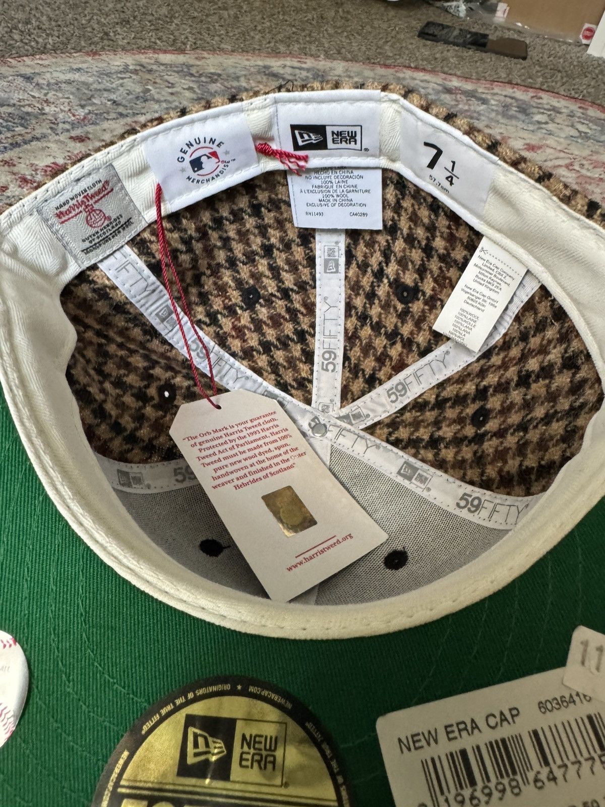 59FIFTY MLB Harris tweed ニューヨーク・ヤンキース ベージュ