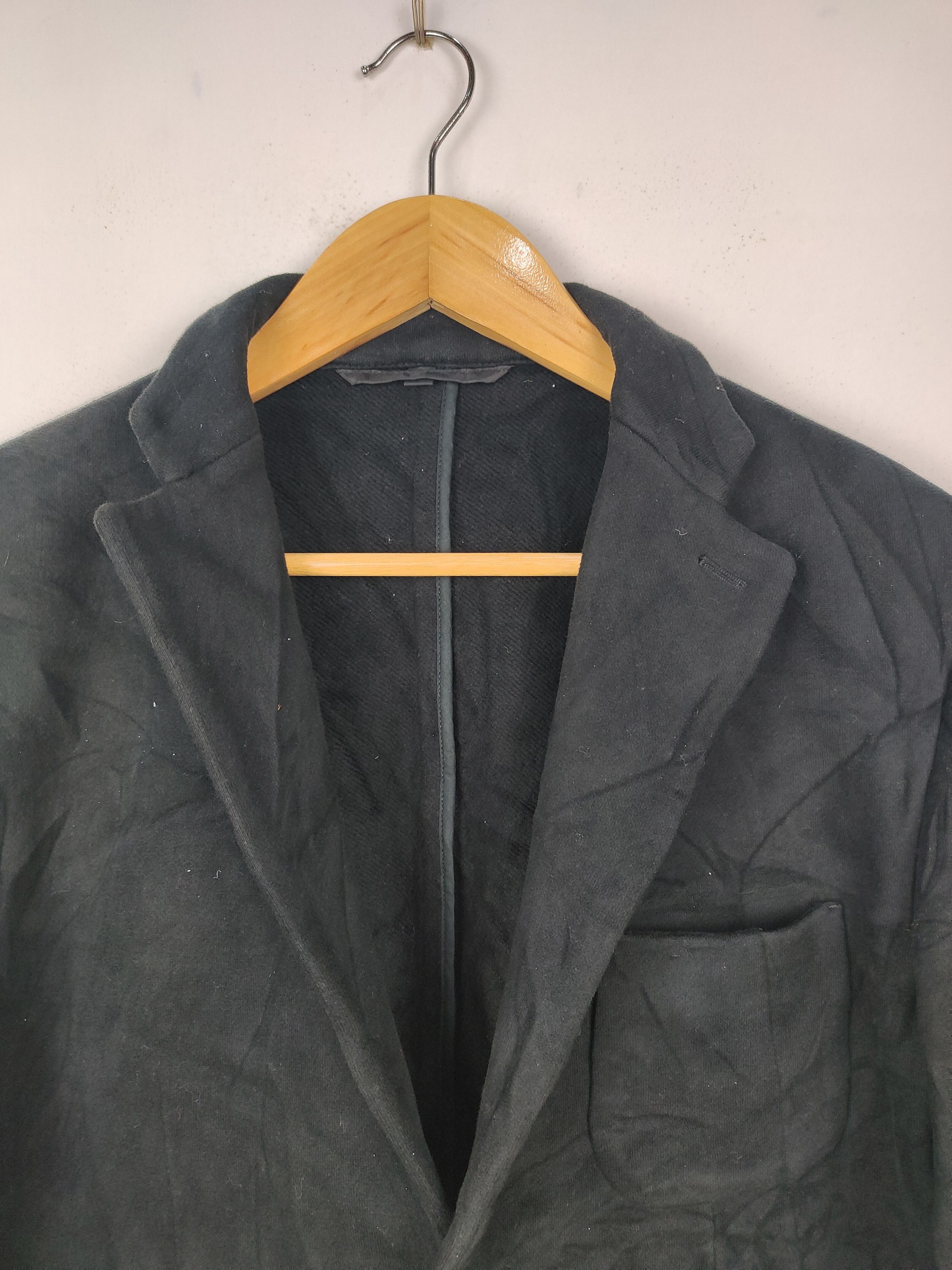Muji MUJI Men's Black Blazer Jacket Size US M / EU 48-50 / 2 - 2 Thumbnail