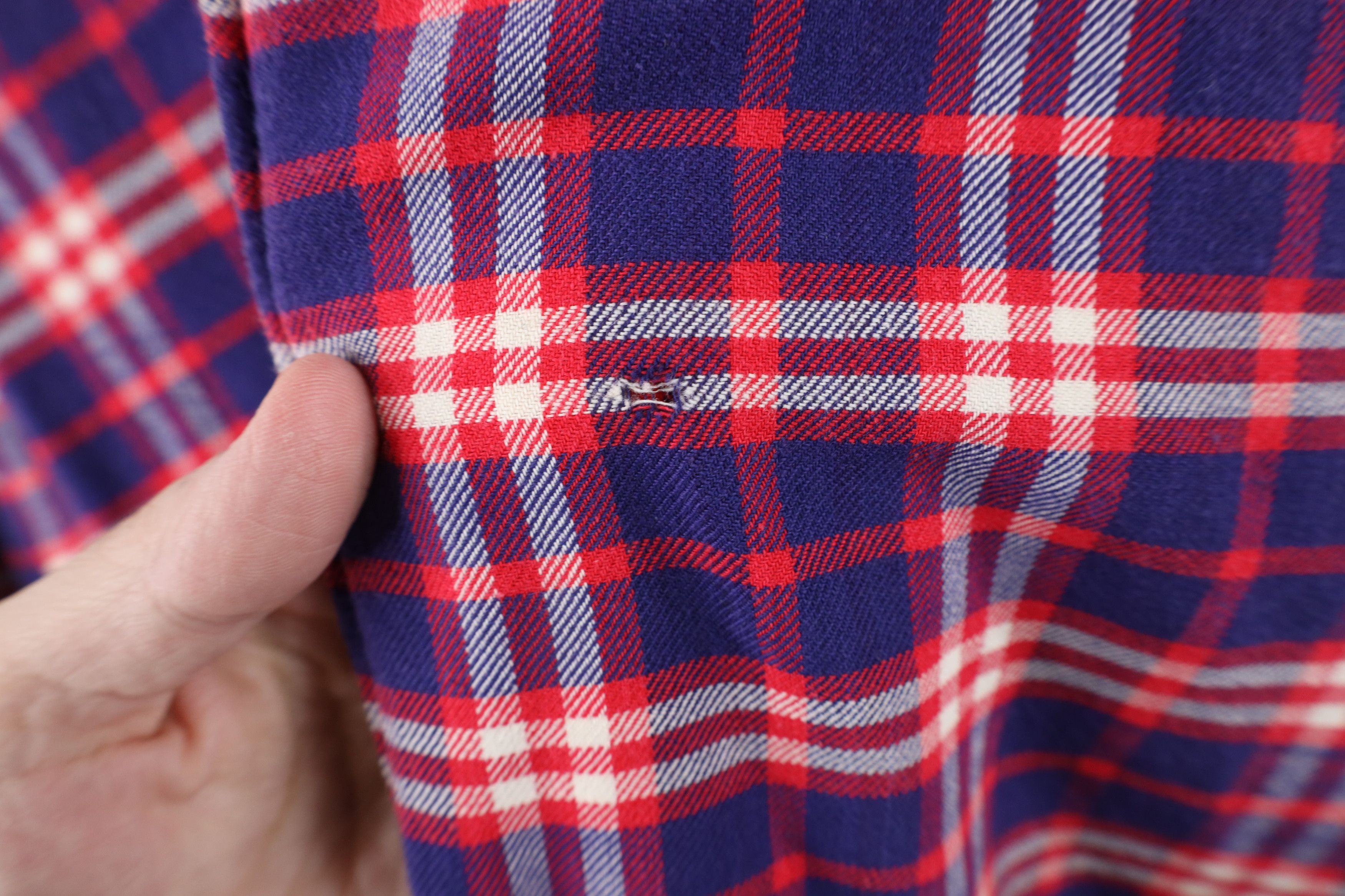 Vintage Vintage 70s Streetwear Needle Tailoring Flannel Button Shirt Size US L / EU 52-54 / 3 - 4 Thumbnail
