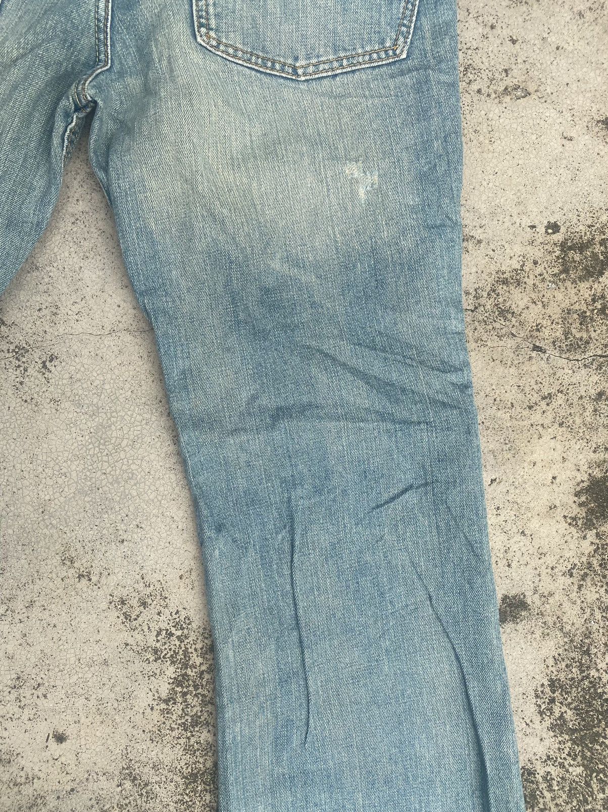 Japanese Brand Flare Jeans Denim Craft Faded Distressed Bootcut Size US 32 / EU 48 - 17 Thumbnail