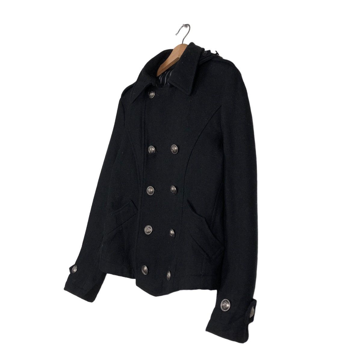 If Six Was Nine 🔥Cropped Biker Jacket Wool PPFM Japan Mink Fur Hoodie Size US M / EU 48-50 / 2 - 2 Thumbnail