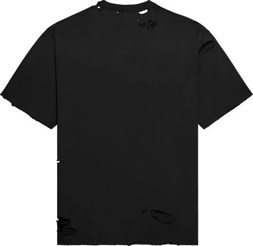 Balenciaga o1la1rc1a0824 Destroyed T-Shirt Boxy Fit in Black/ White Size US S / EU 44-46 / 1 - 2 Thumbnail