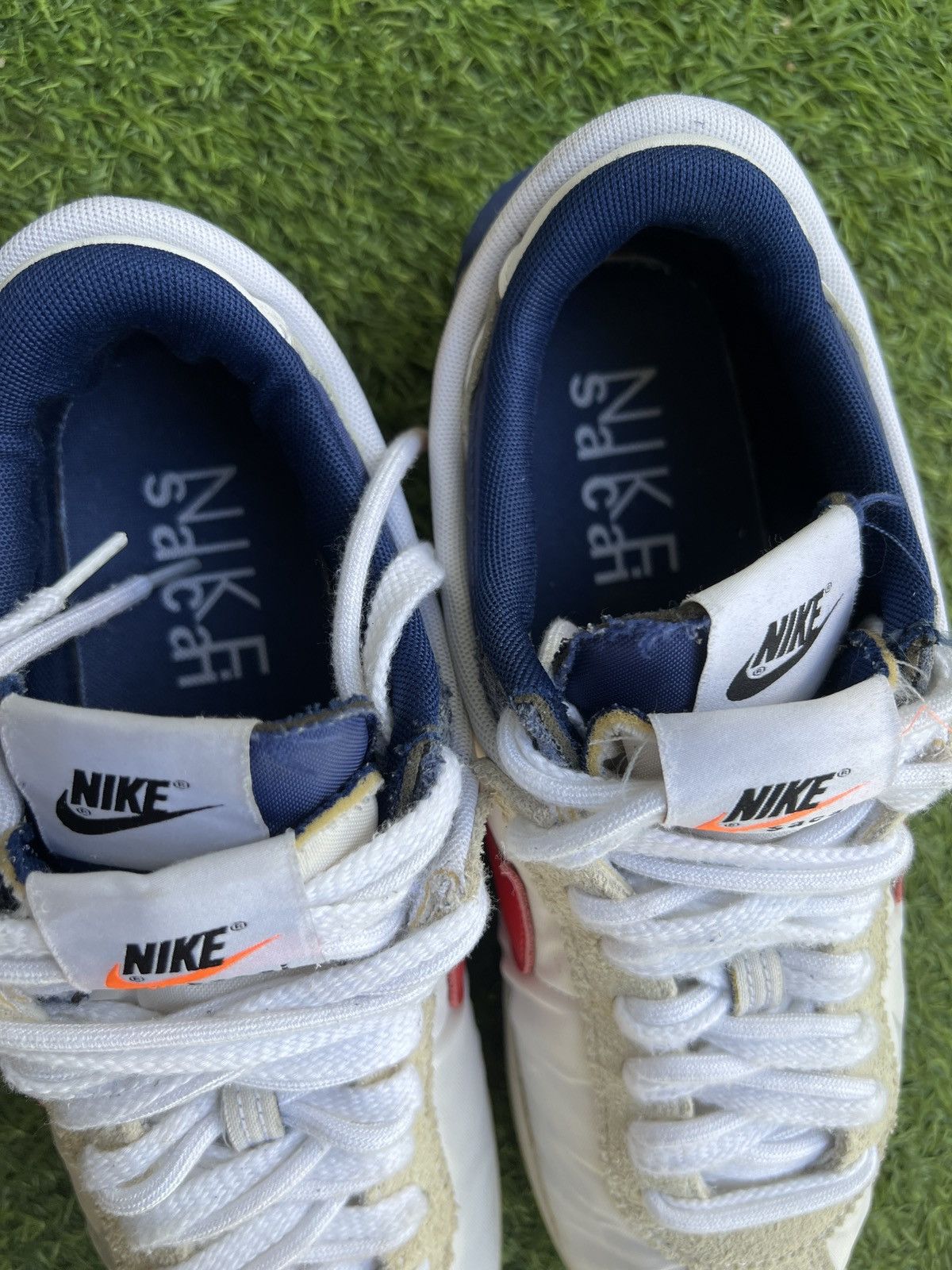 Nike × Sacai Nike x Sacai Zoom Cortez SP 'White Red' DQ0581-100 Size US 10.5 / EU 43-44 - 9 Thumbnail