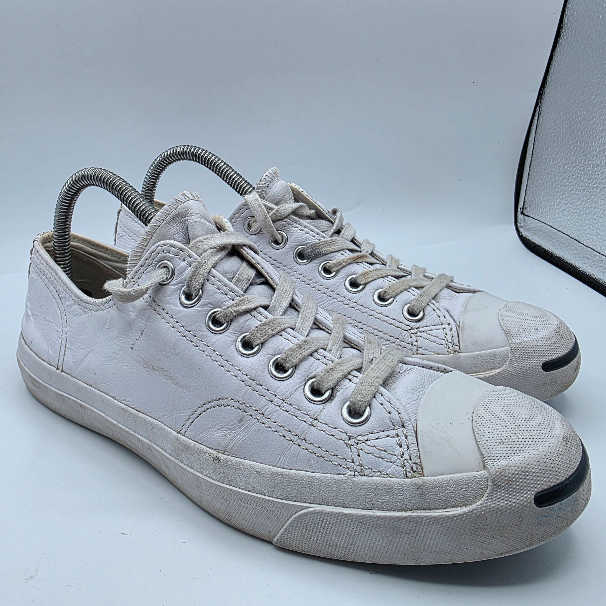 Converse Converse Jack Purcell Leather Womens Size 9 White Shoes Casu Size US 9 / IT 39 - 1 Thumbnail