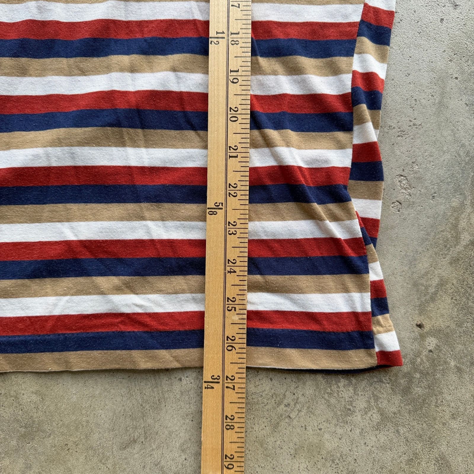 Sears Vintage 70s Kings Road Dagger Collar Stripe Polo Shirt L Size US L / EU 52-54 / 3 - 7 Thumbnail