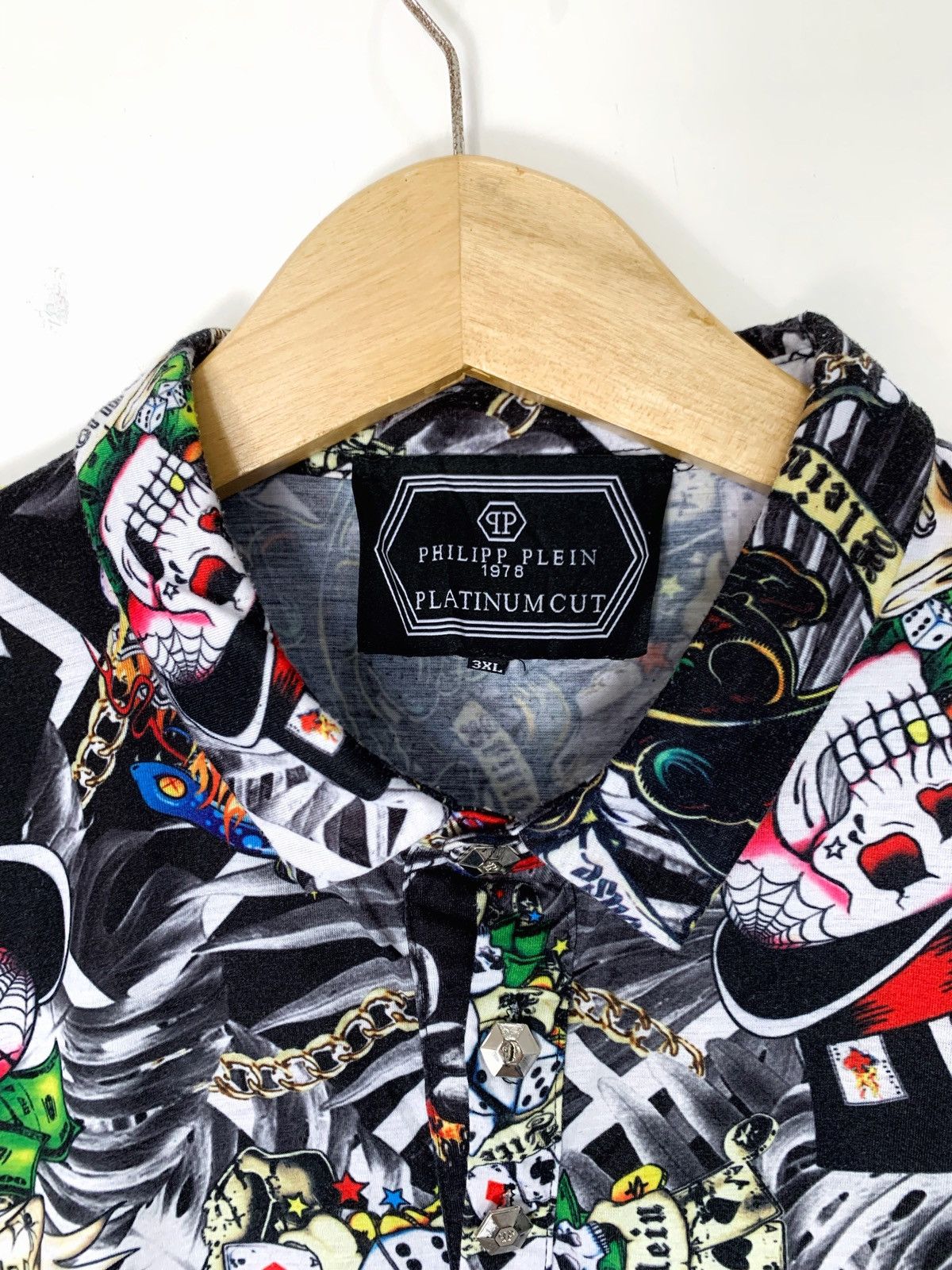 Philipp Plein Philip plein platinum cut polo shirt with ed hardy style Size US M / EU 48-50 / 2 - 7 Thumbnail