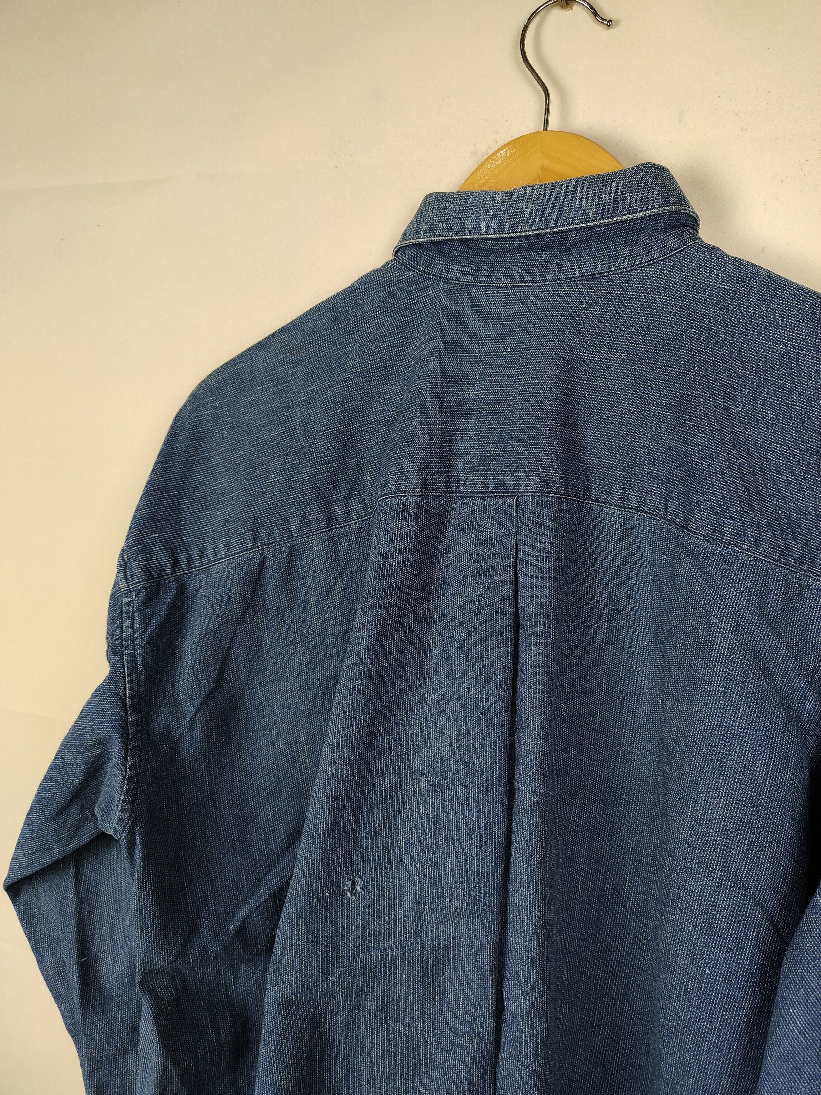 Issey Miyake Vintage Issey Miyake Oversized Denim Button Shirt Size US M / EU 48-50 / 2 - 8 Thumbnail