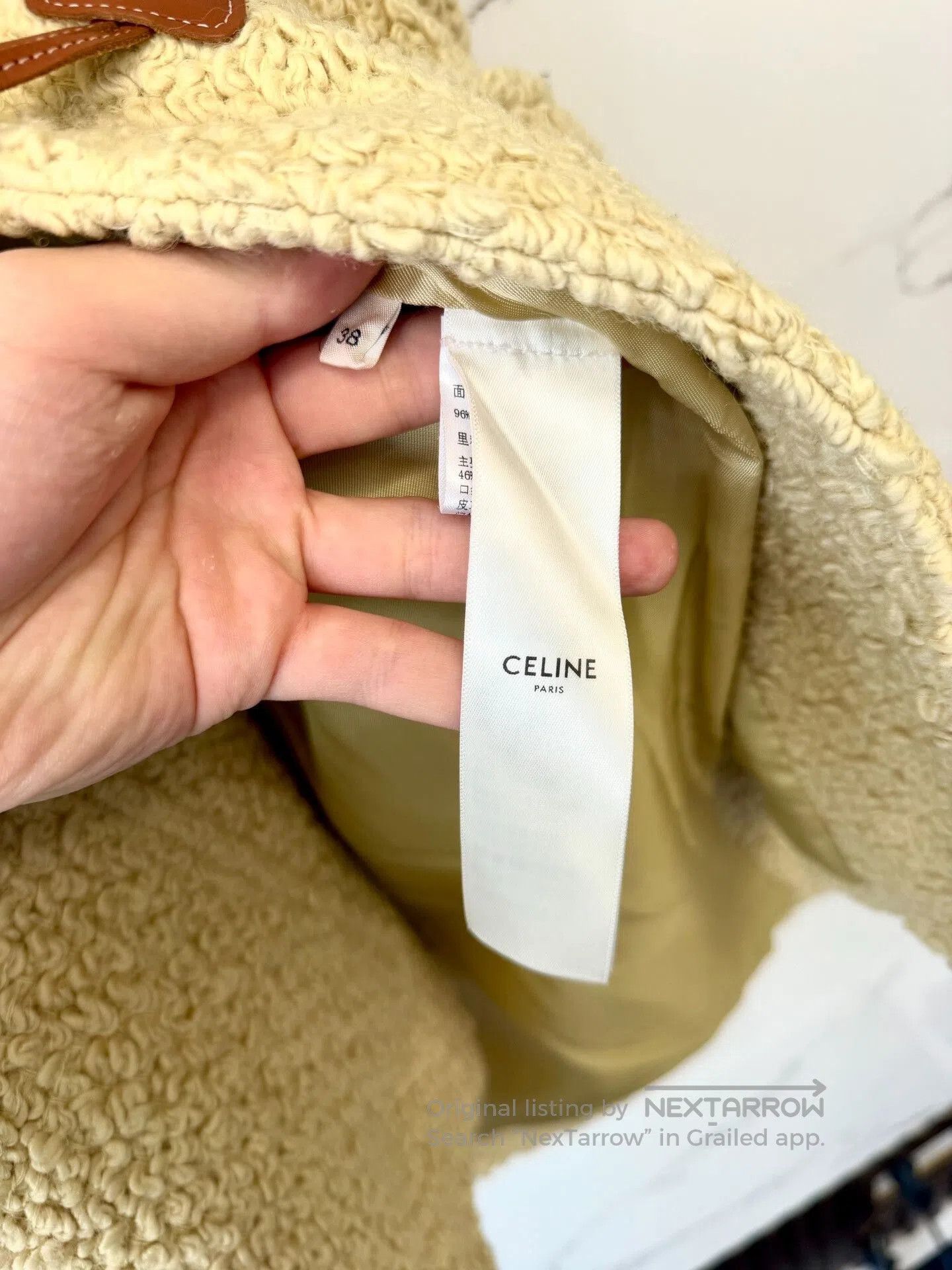 Celine celine cream woven oversized coat. Size M / US 6-8 / IT 42-44 - 5 Thumbnail